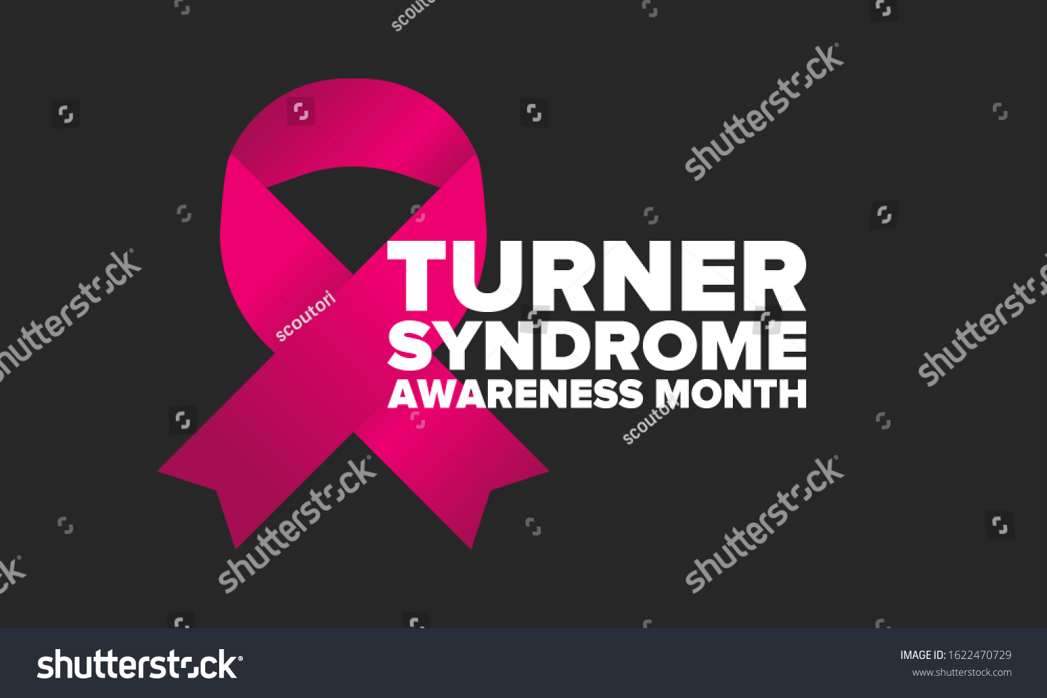 Turner Syndrome Awareness Month Celebrate Annual Stock Vector Royalty