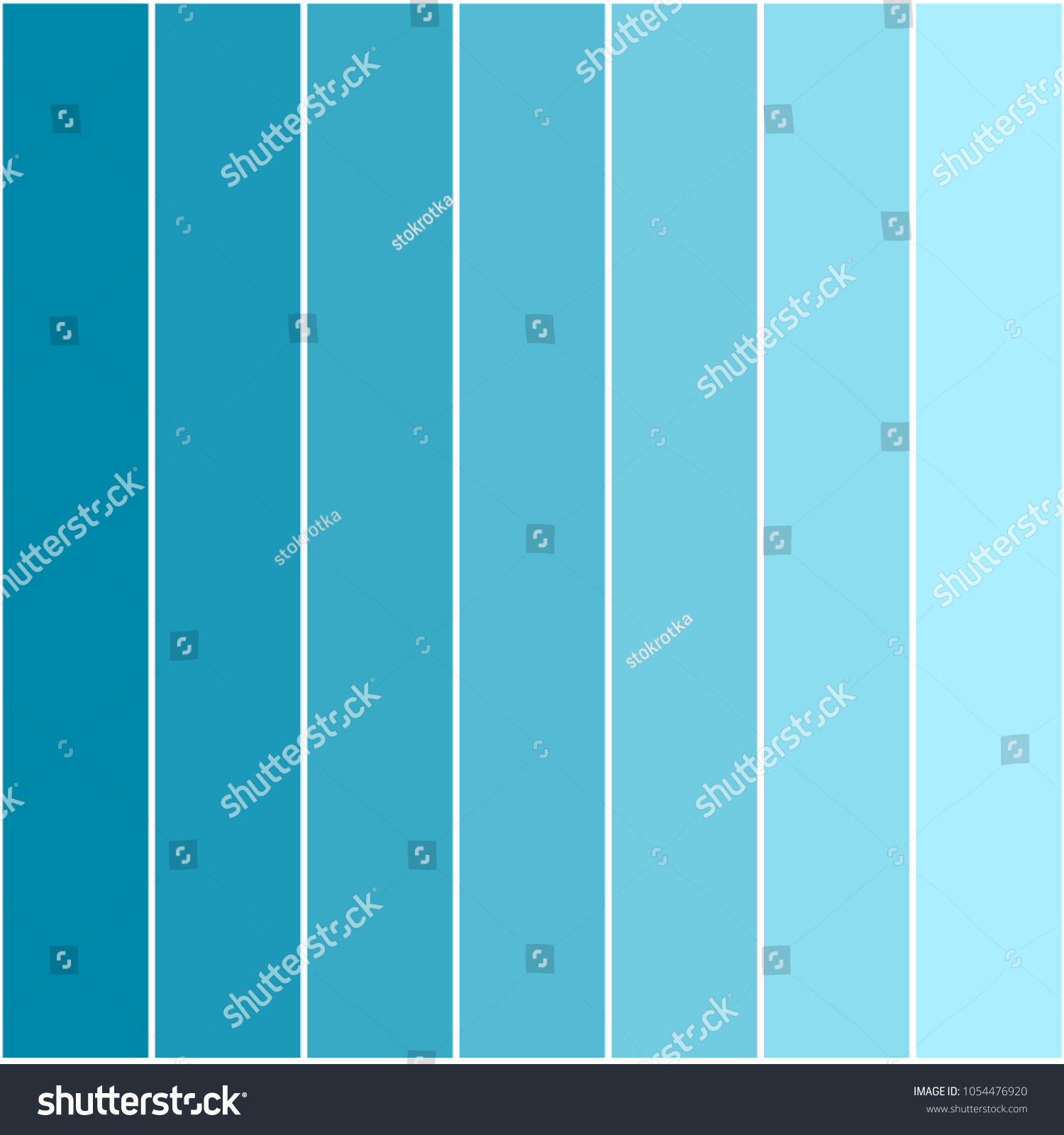 Turquoise Blue Vertical Stripes, From Dark Color To Light Turquoise Blue Vertical Stripes, From Dark Color To Light
