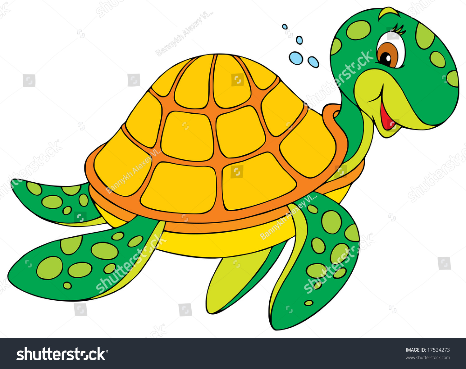 Turtle Stock Vector 17524273 - Shutterstock