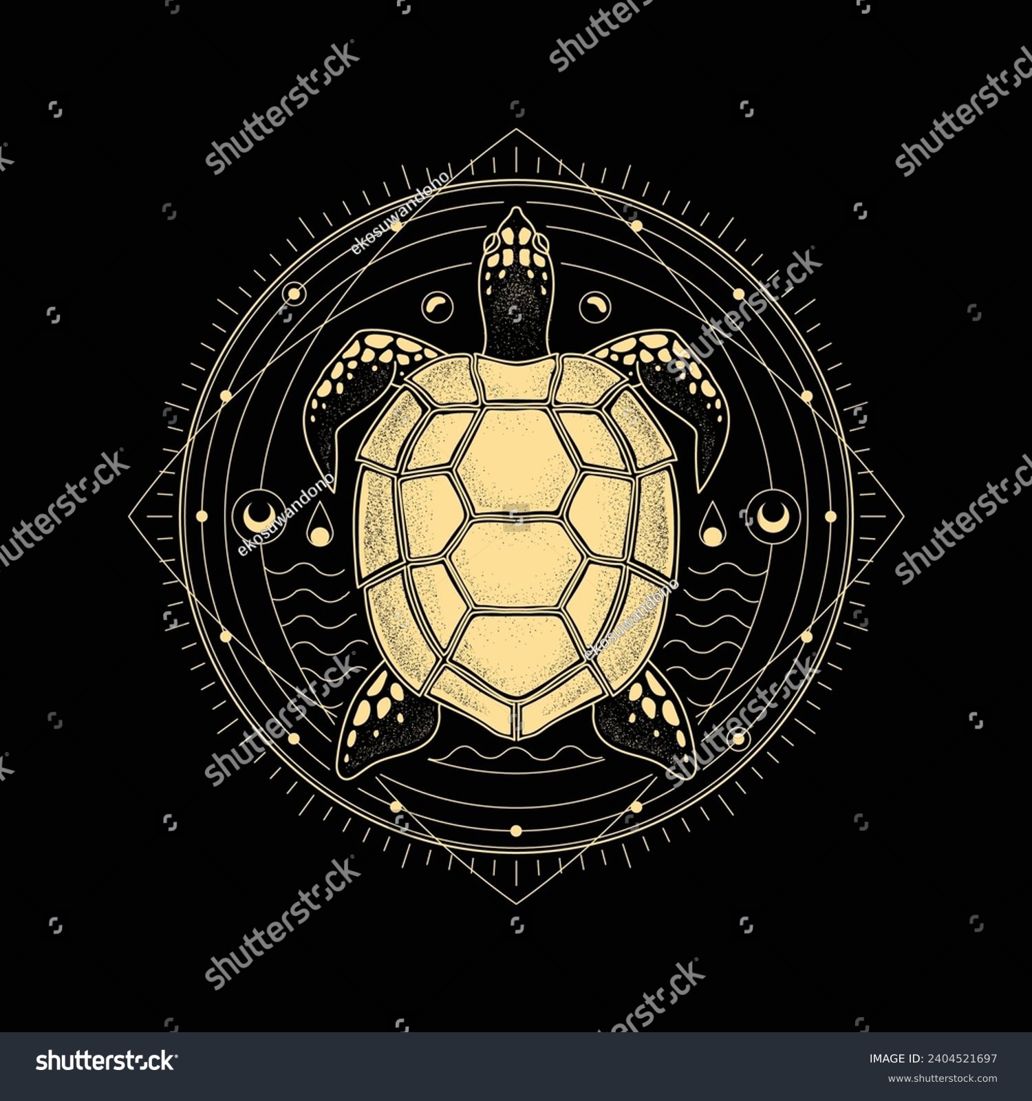 SVG of Turtle illustration with Luxurious Line art Stipple and Hand-drawn Style svg