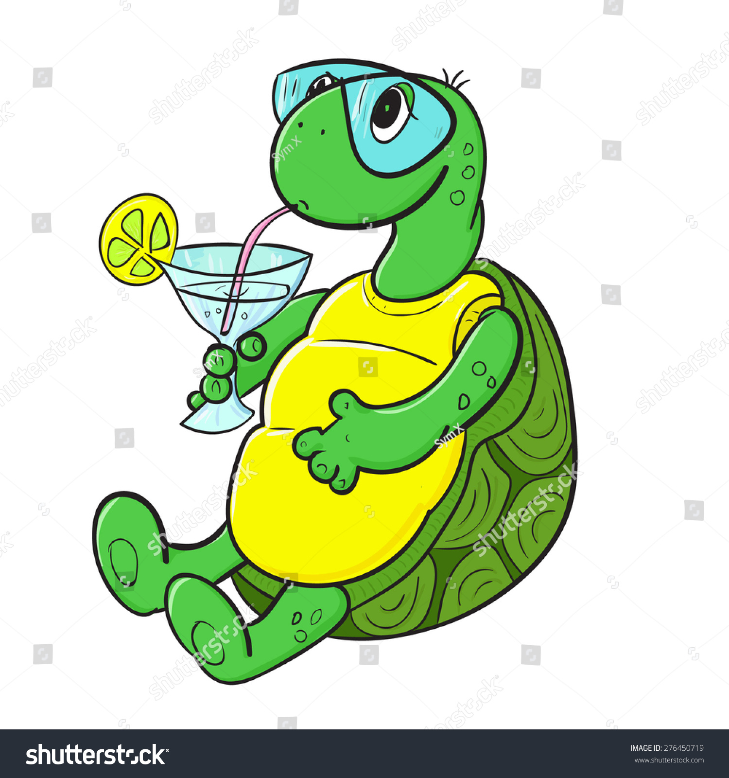 Turtles Vacation Stock Vector 276450719 - Shutterstock