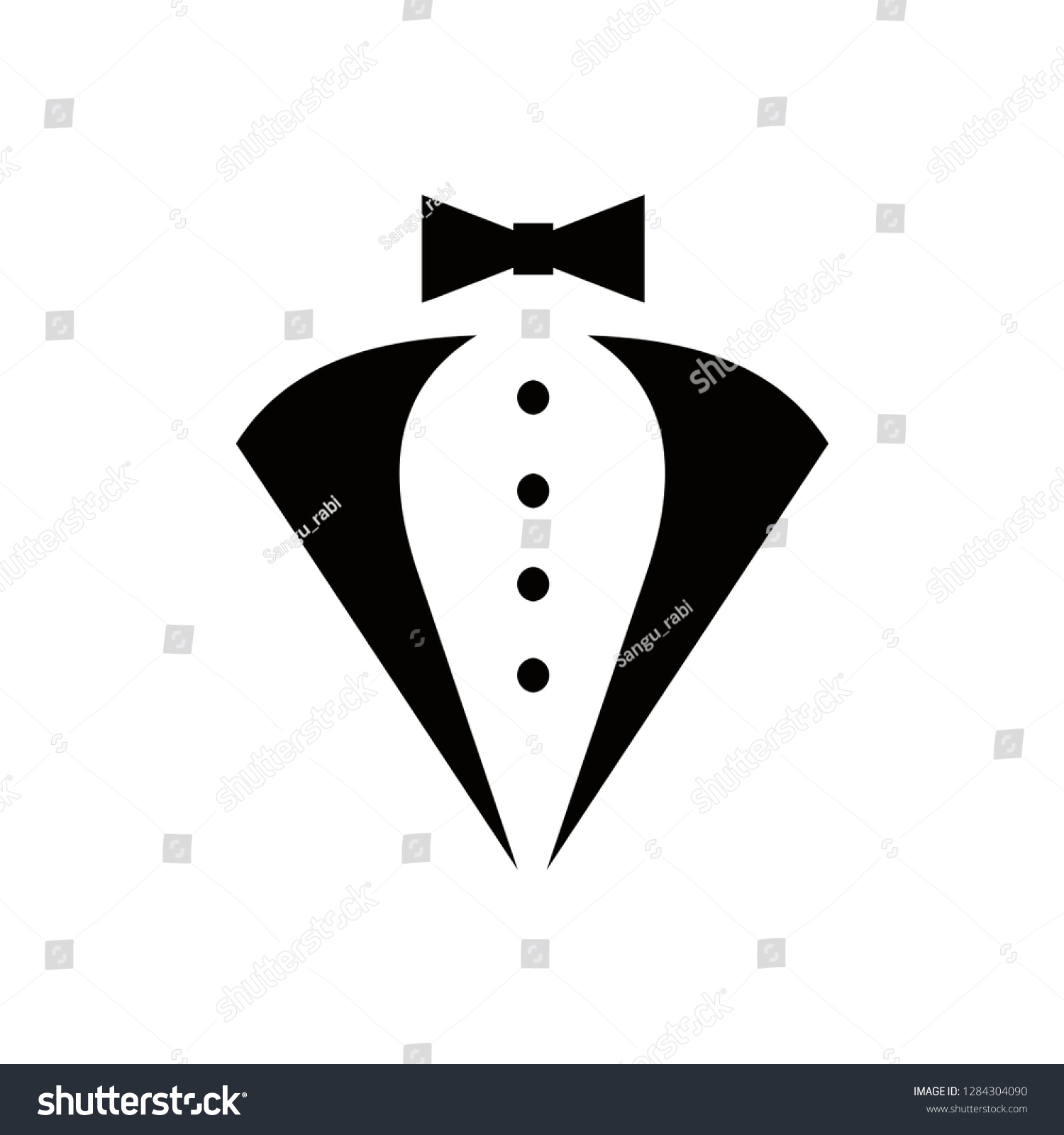 Tuxedo Logo Design Stock Vector (Royalty Free) 1284304090 | Shutterstock