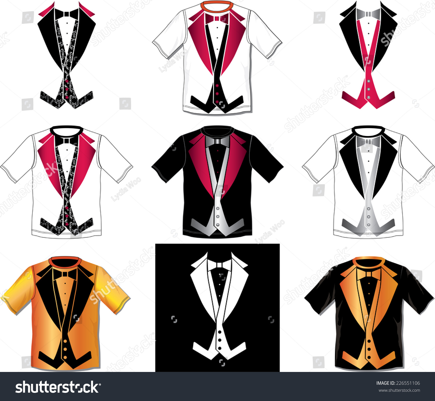 tuxedo t shirt design