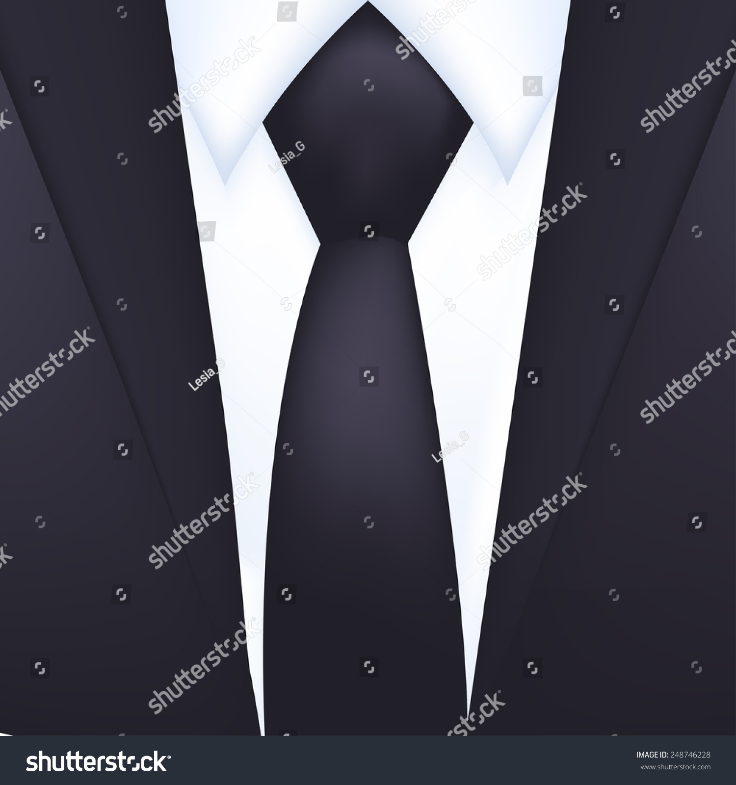 Tuxedo Vector Background Tie Stock Vector (Royalty Free) 248746228