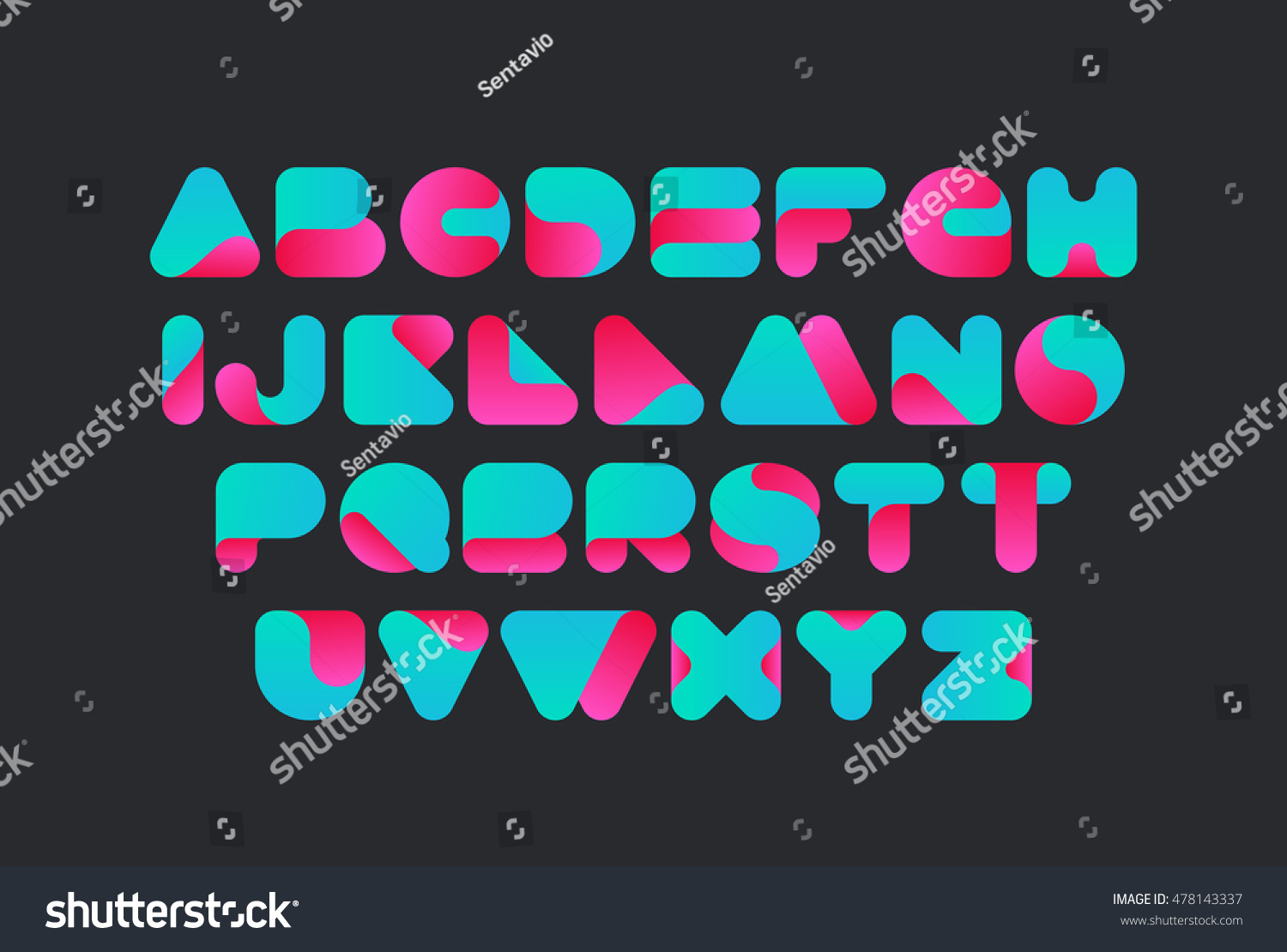 Twisted Font Vector Design Typeface Title Stock Vector (Royalty Free ...