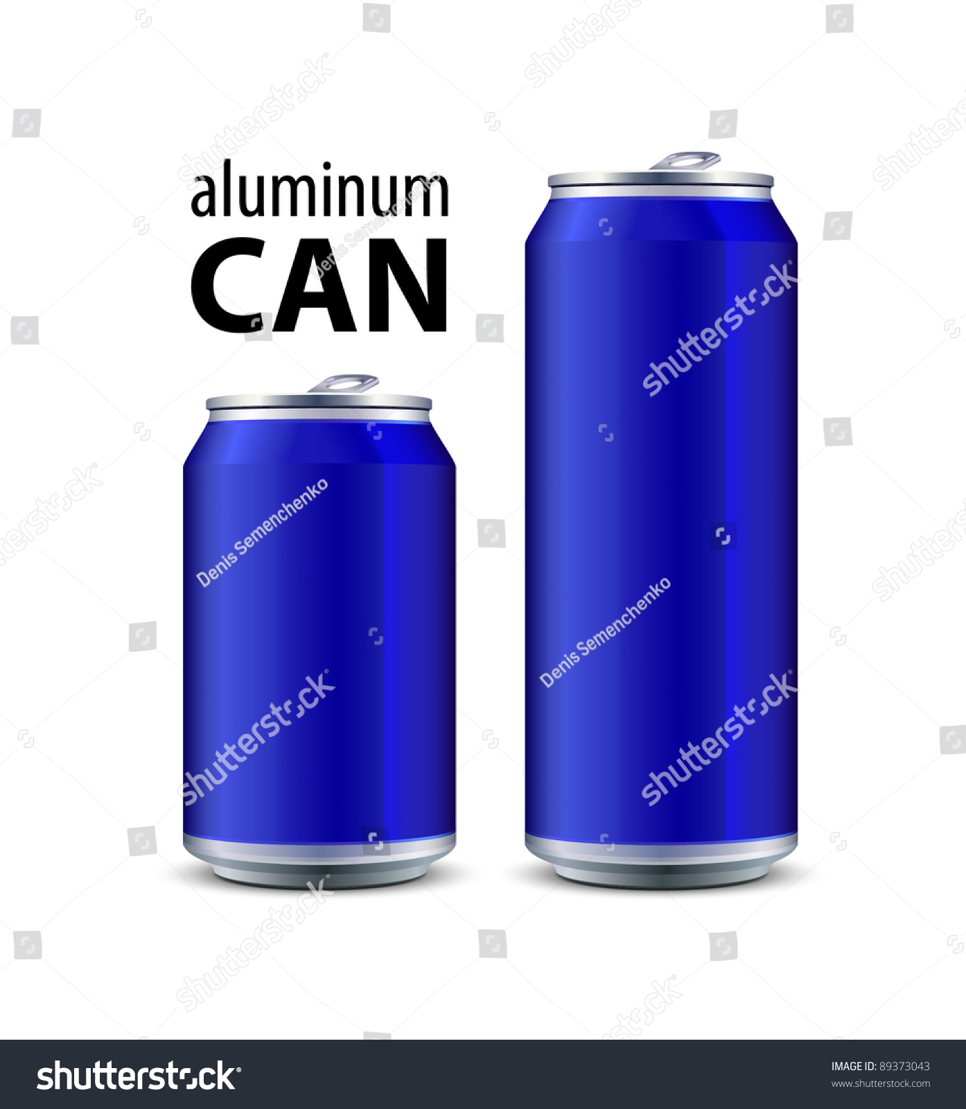 SVG of Two Blue Aluminum Can svg