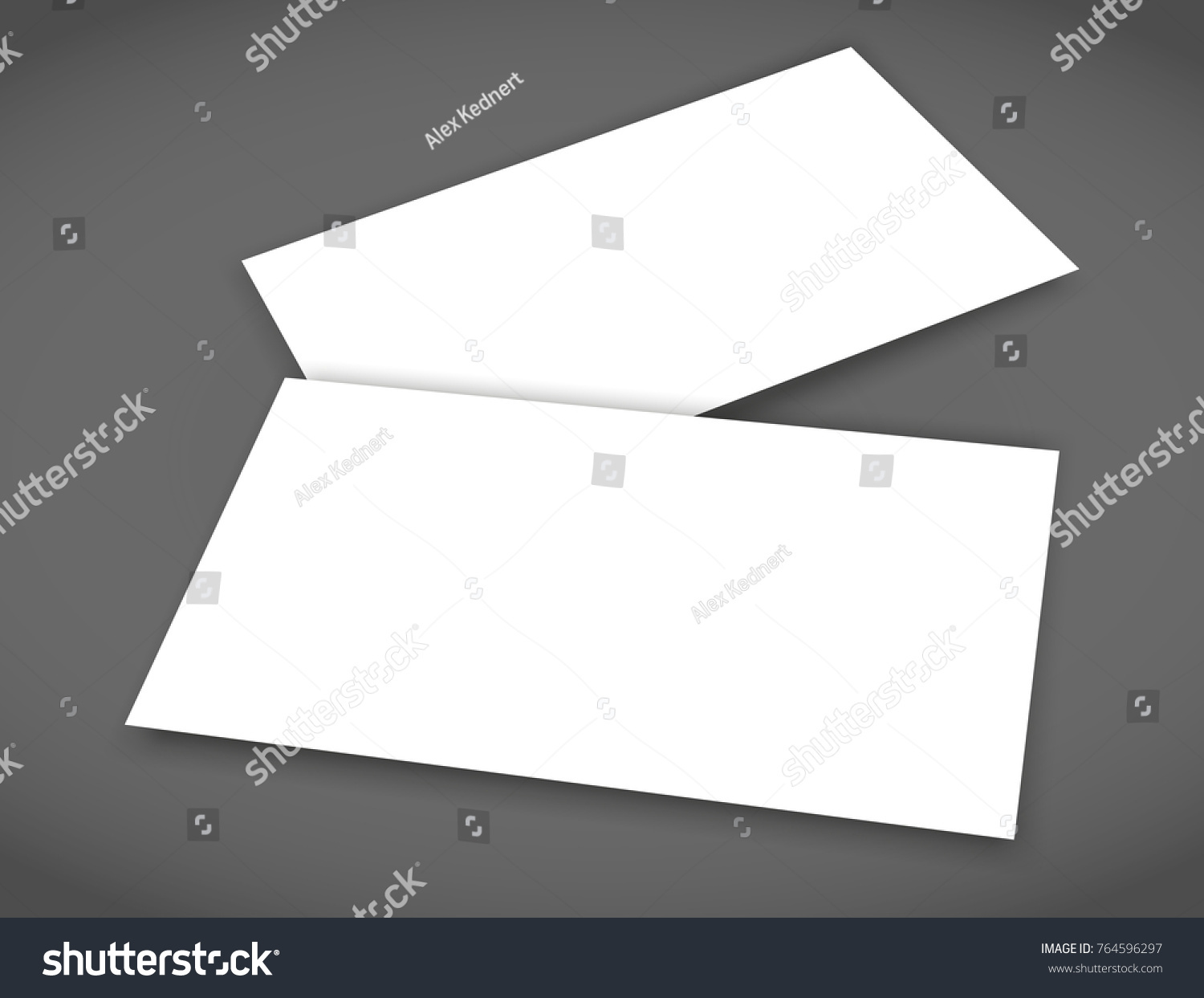 Download Two Business Card Shadow Mockup Cover Stock Vector Royalty Free 764596297 PSD Mockup Templates