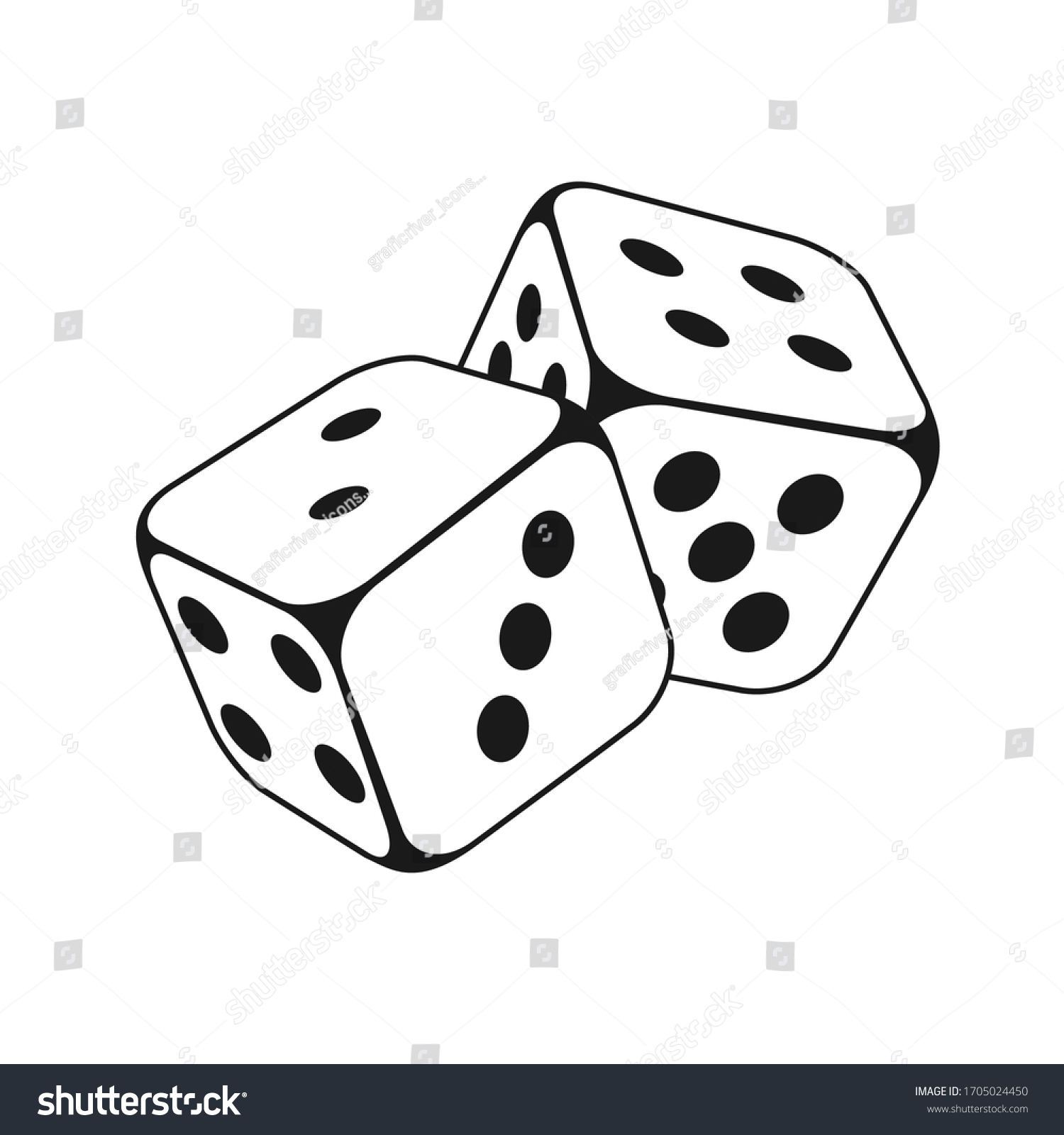 10,997 Dice outline Images, Stock Photos & Vectors | Shutterstock