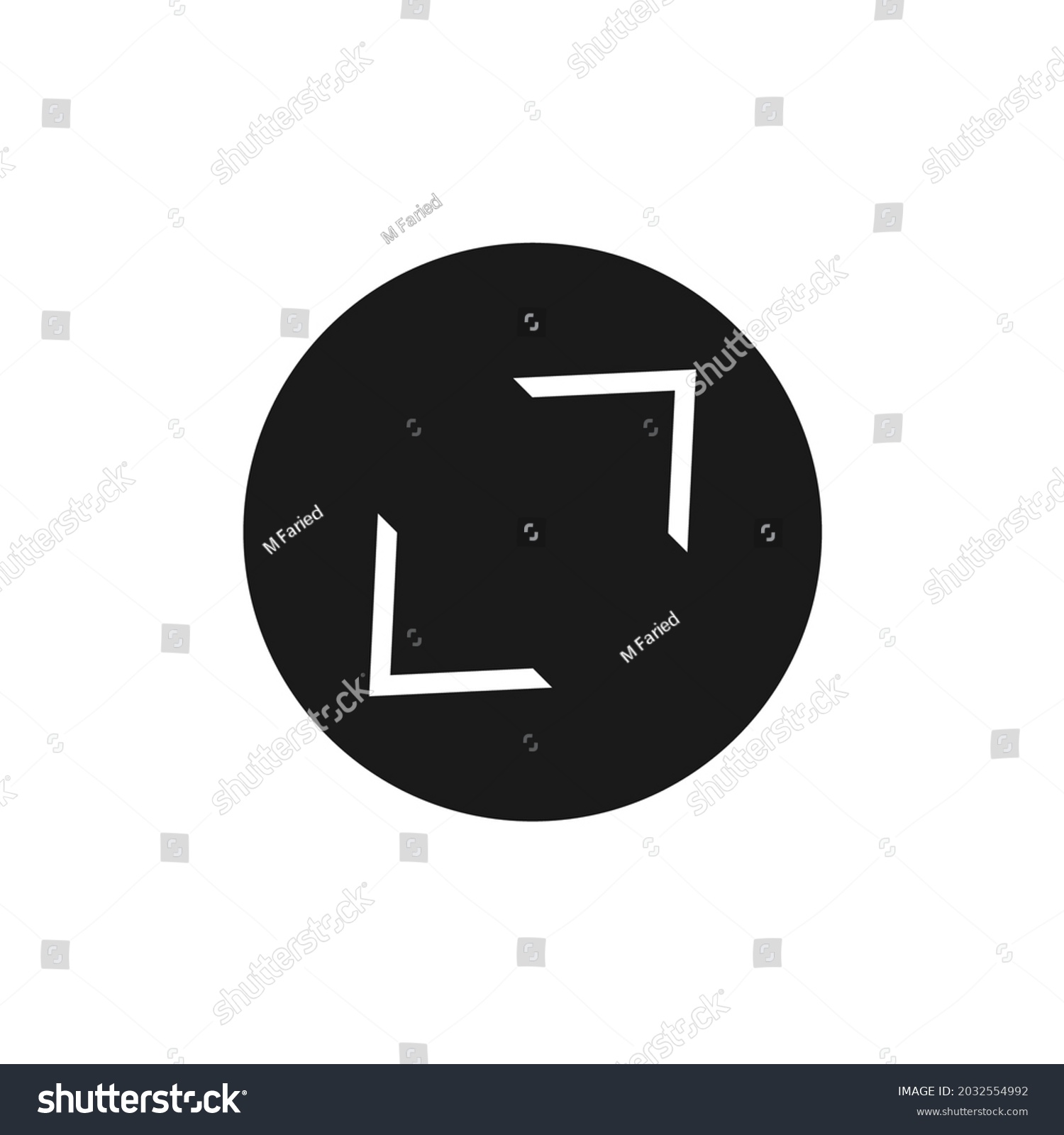 Two Oblique Directions Circle Stock Vector (Royalty Free) 2032554992 ...