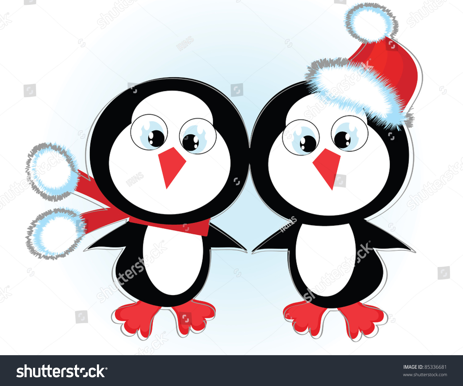 Two Penguins,Vector, - 85336681 : Shutterstock