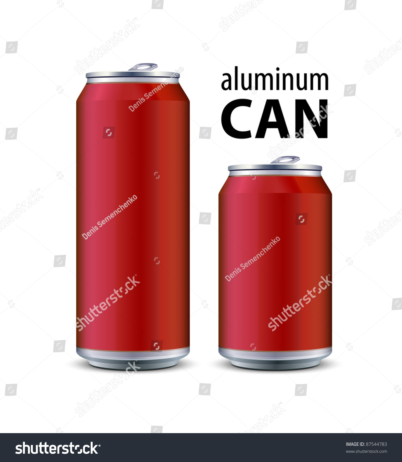 SVG of Two Red Aluminum Can svg