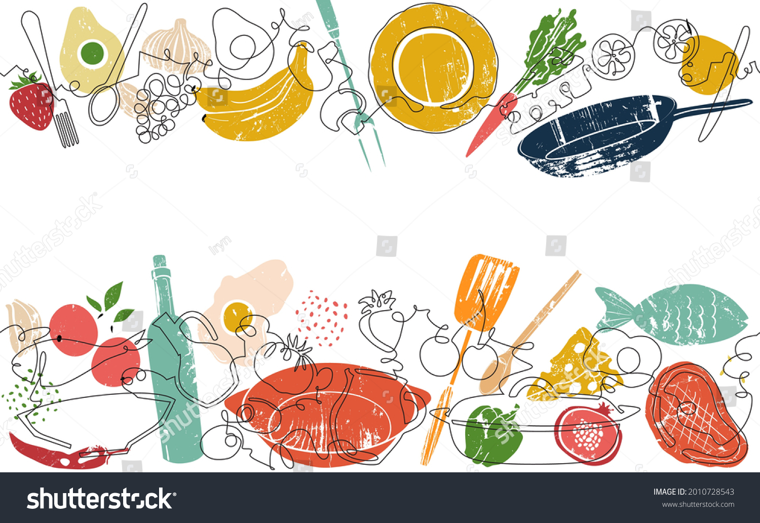 107,042 Food border illustration Images, Stock Photos & Vectors