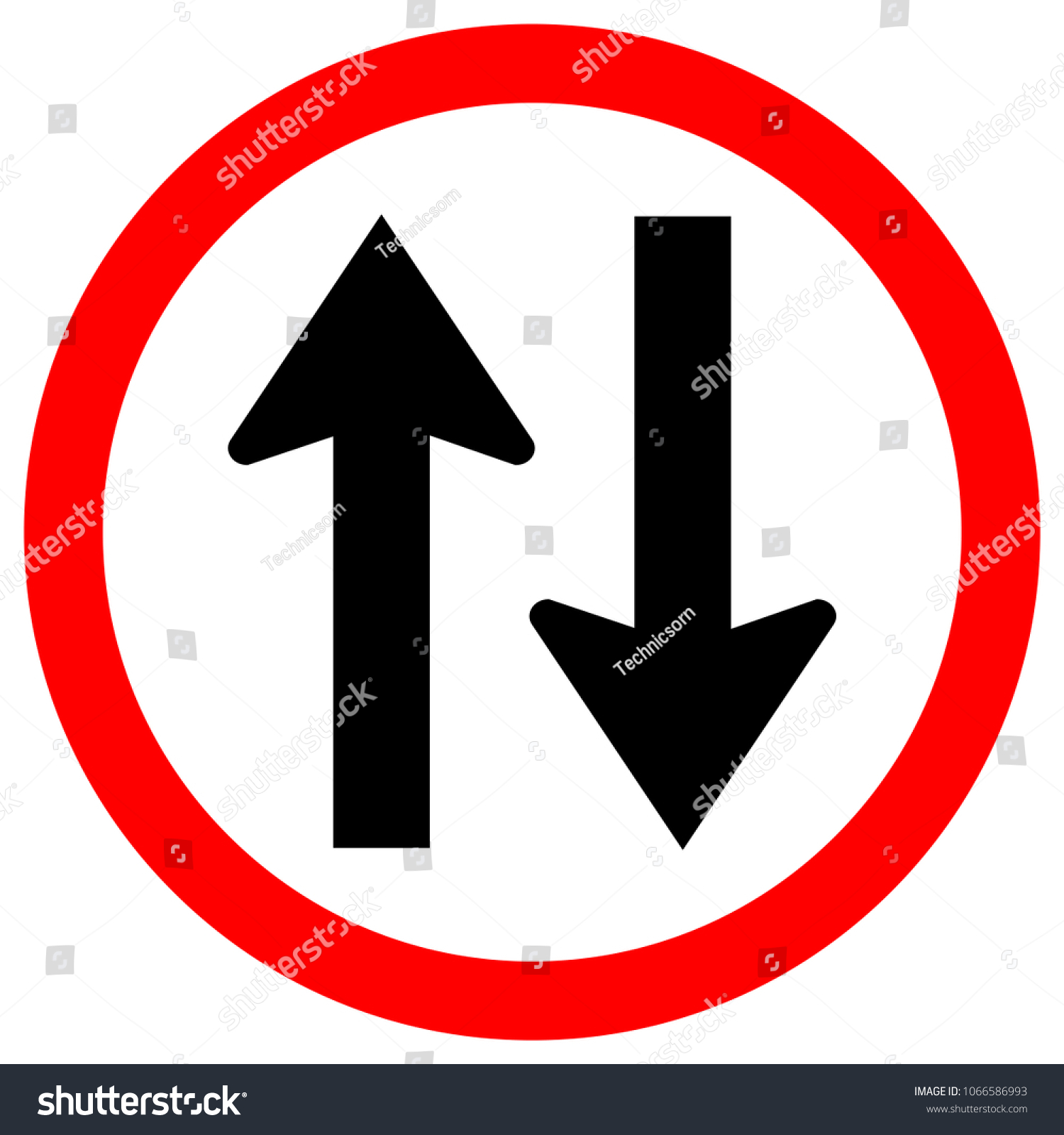 195 Two way traffic straight ahead road sign Images, Stock Photos ...