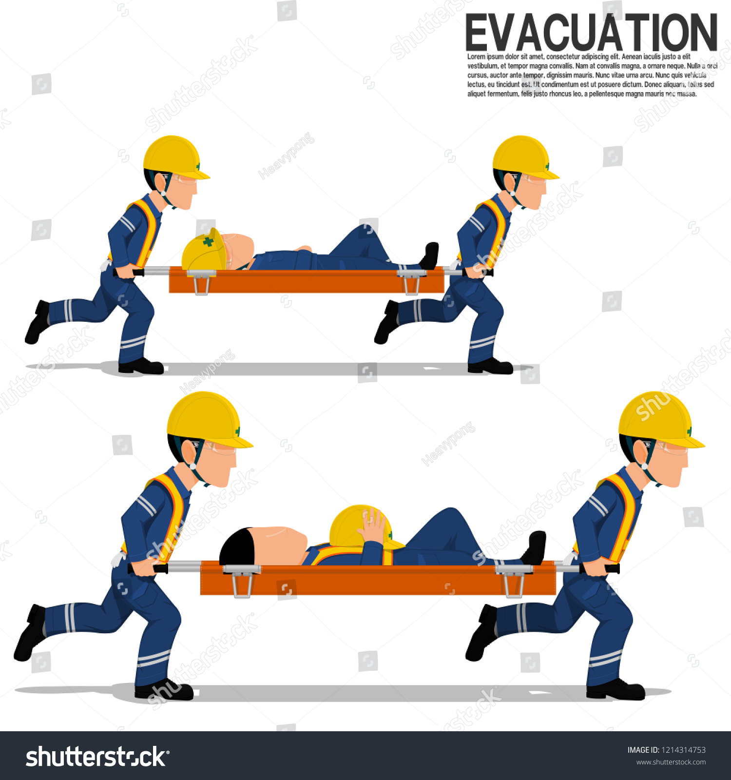 SVG of Two workers is moving  the victim on transparent background svg