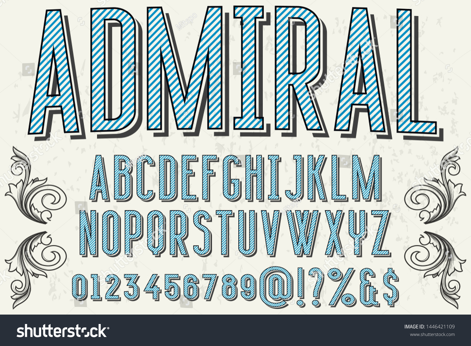 Typeface Alphabet Font Script Handcrafted Handwritten Stock Vector ...