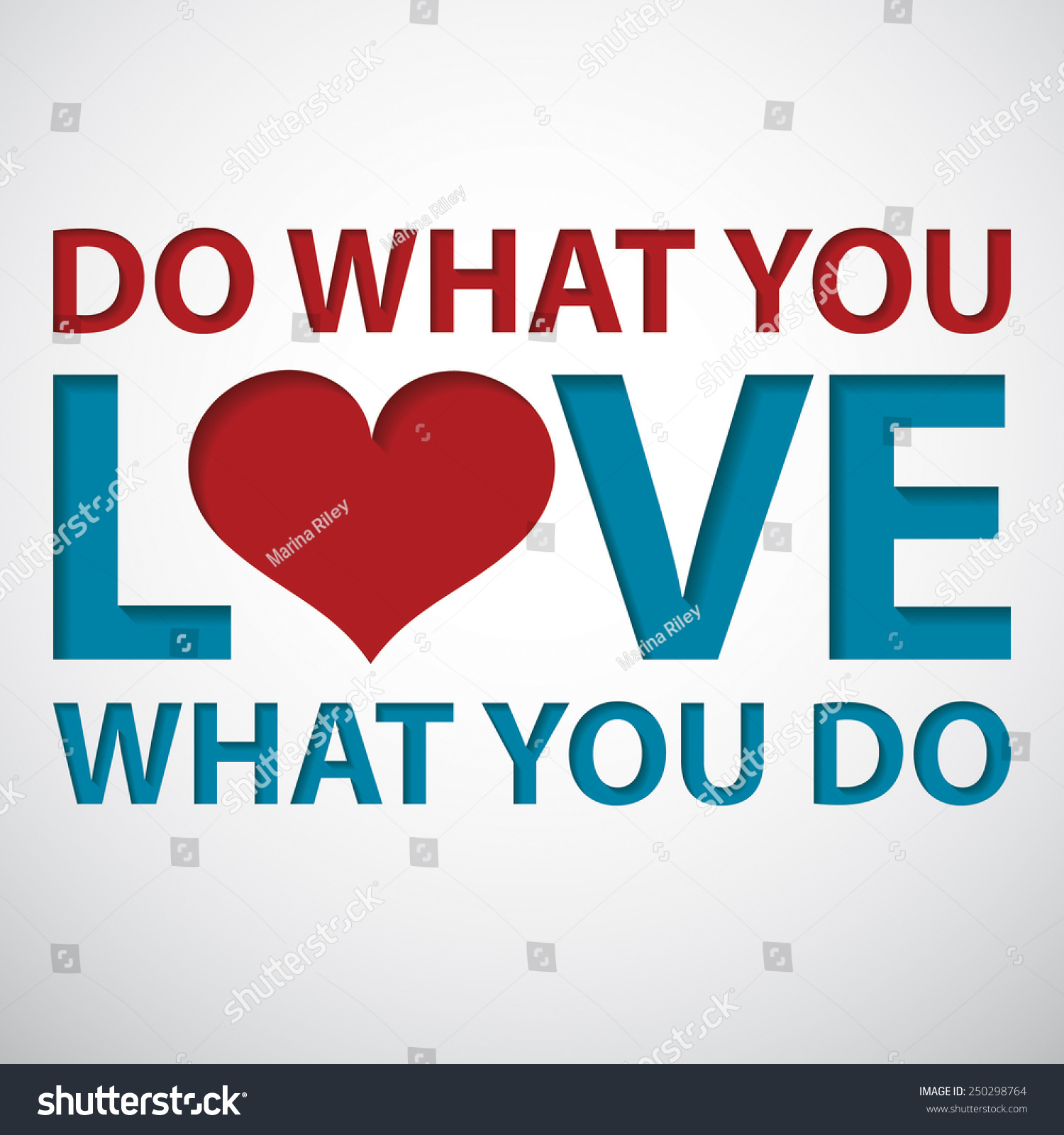Typographic Inspirational Message Card Vector Format Stock Vector ...