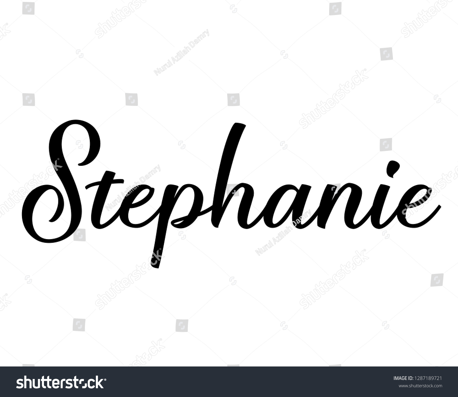 Typography Word Art Person Name Design Stock Vector (Royalty Free ...