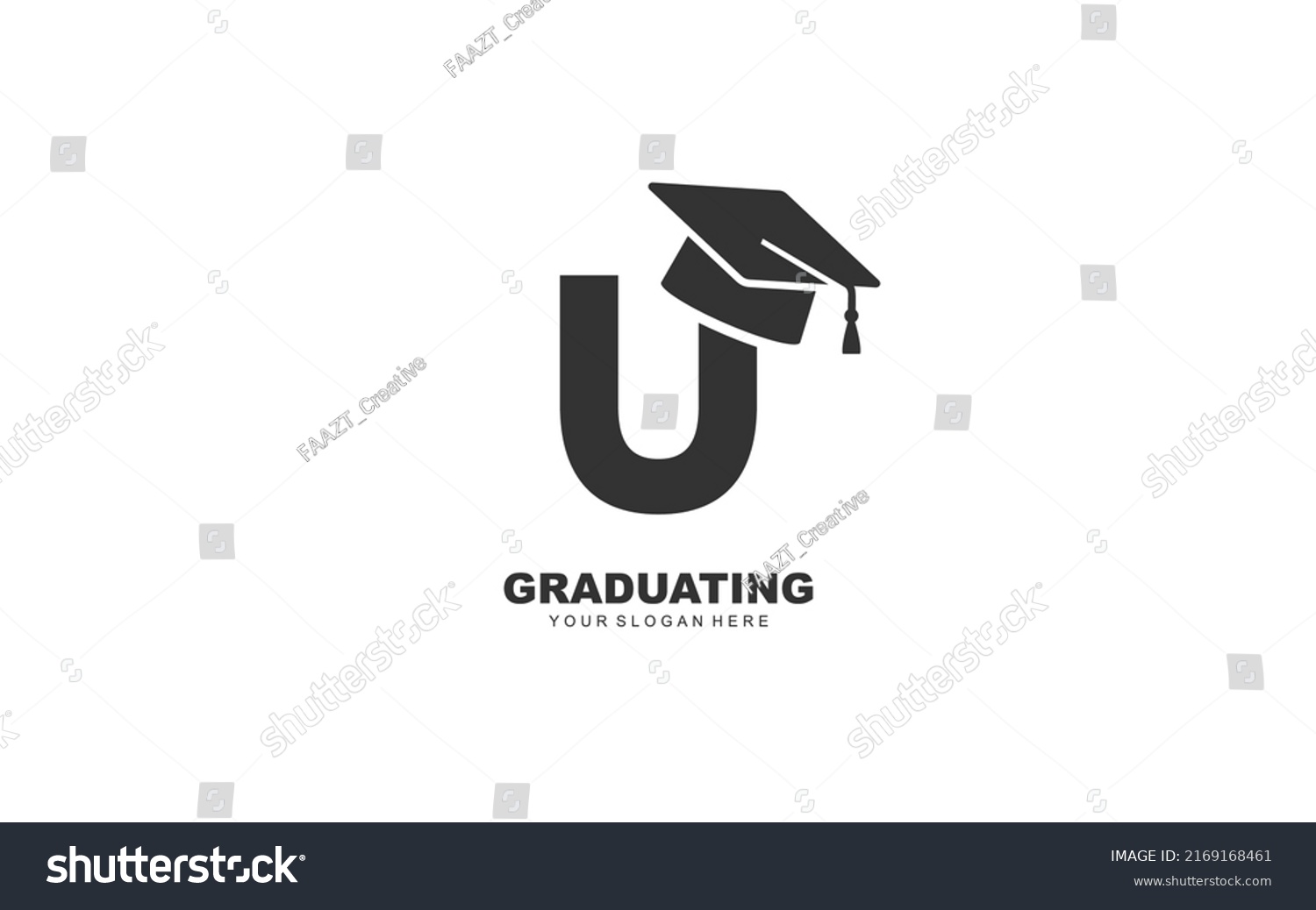 U Graduation Logo Design Inspiration Vector Stock Vector (Royalty Free