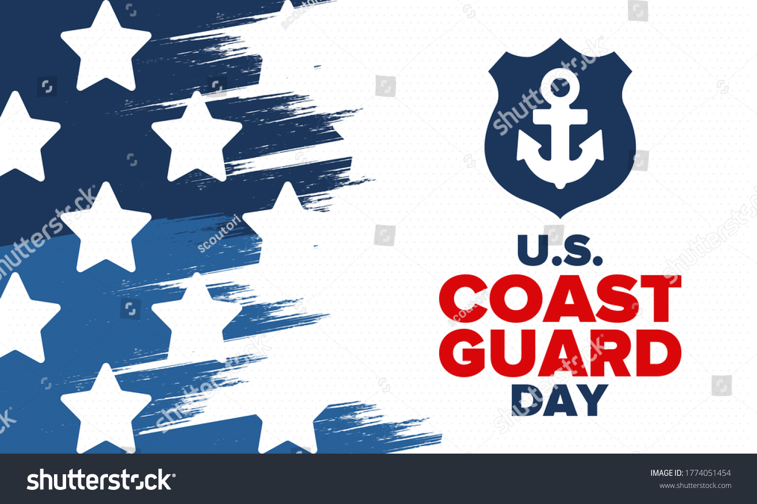 Us Coast Guard Day United States Stock Vector (Royalty Free) 1774051454