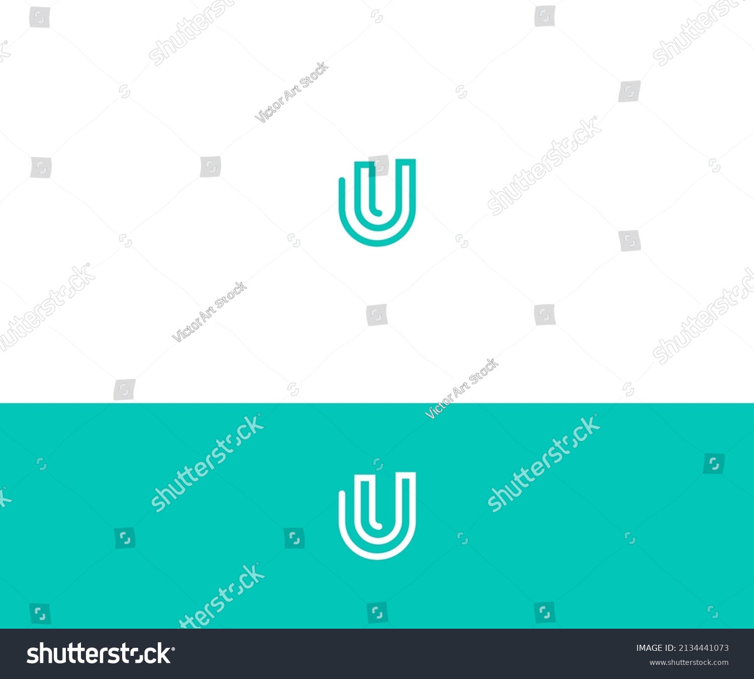 U Uu Uuu Letter Logo Design Stock Vector (Royalty Free) 2134441073 ...