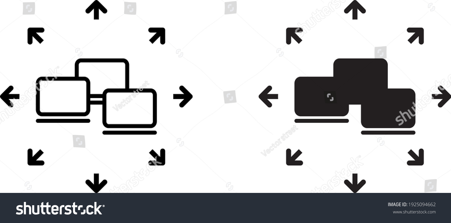 Ubiquitous Computing Icon Vector Stock Vector (Royalty Free) 1925094662 
