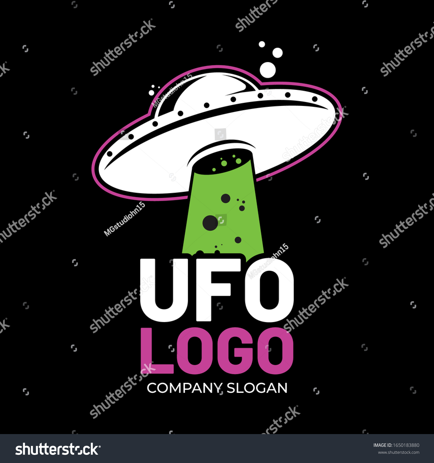 Ufo Logo Template Design Vector Emblem Stock Vector (Royalty Free ...