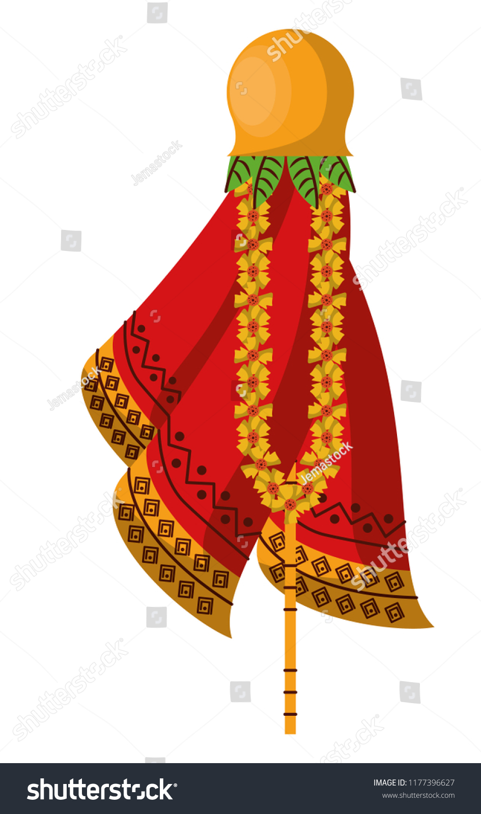 Ugadi Indian Symbol Stock Vector (Royalty Free) 1177396627 | Shutterstock