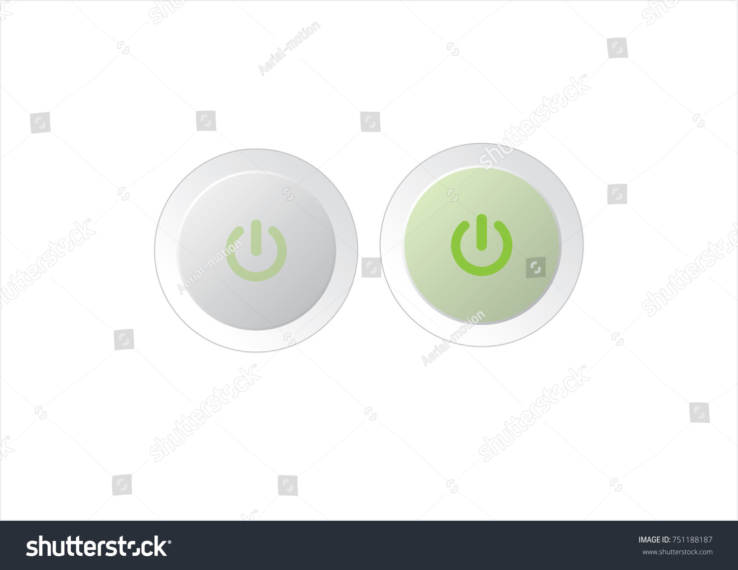 Ui Mobile Onoff Switch Vector Graphics Stock Vector (Royalty Free ...