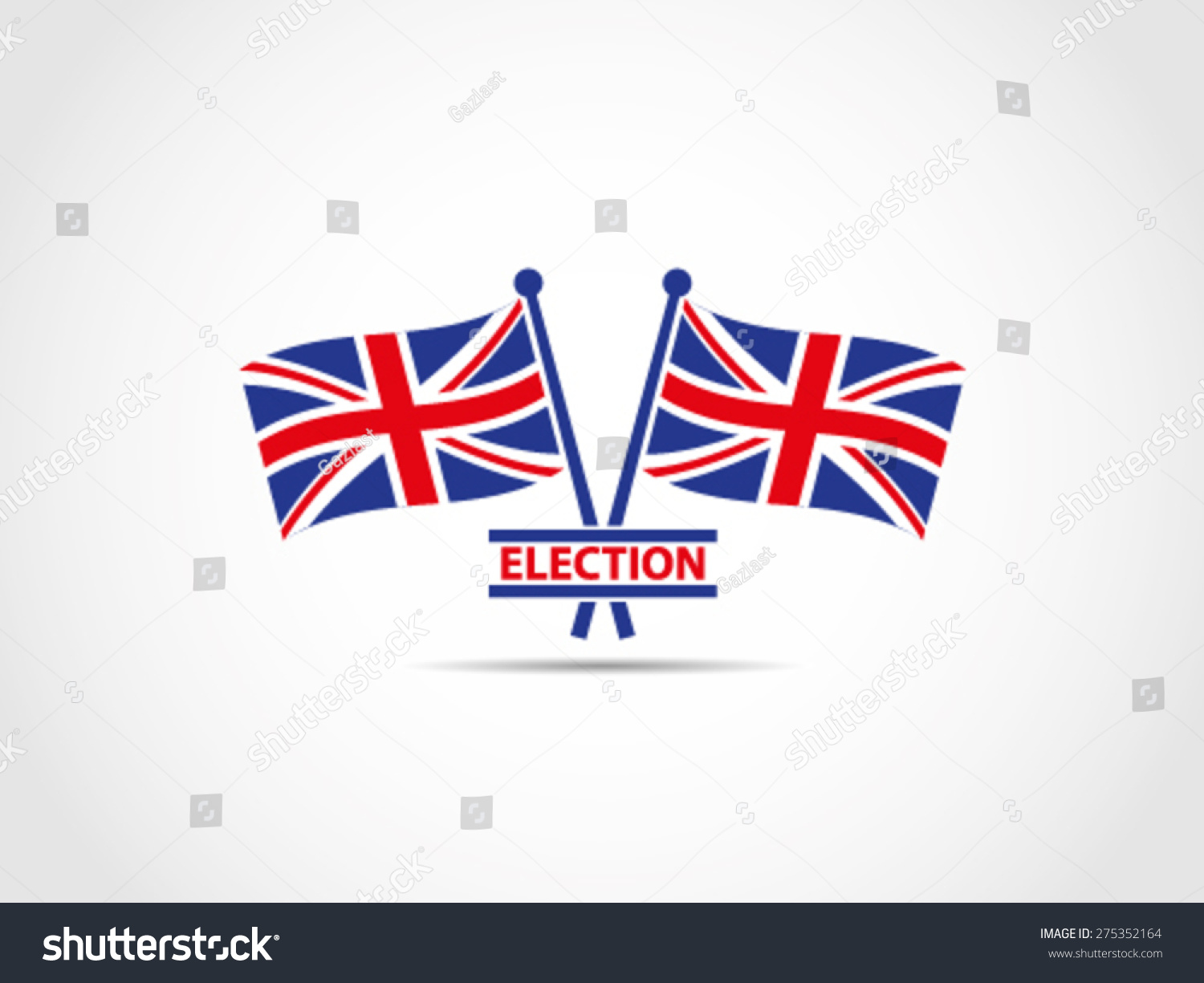 Uk Britain Election Emblem Stock Vector 275352164 - Shutterstock