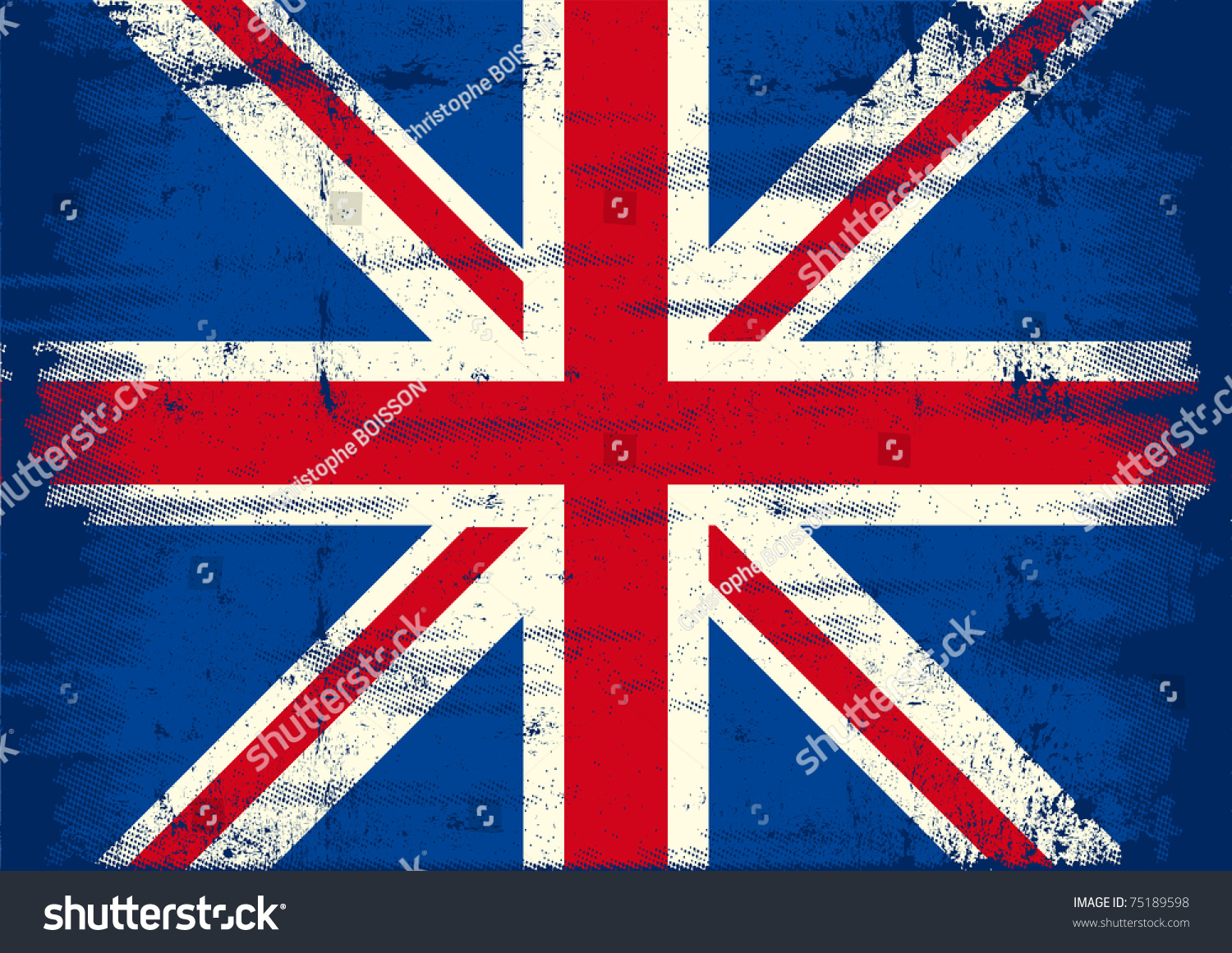 Uk Grunge Flag. A Uk Flag With A Texture For You. Stock Vector ...