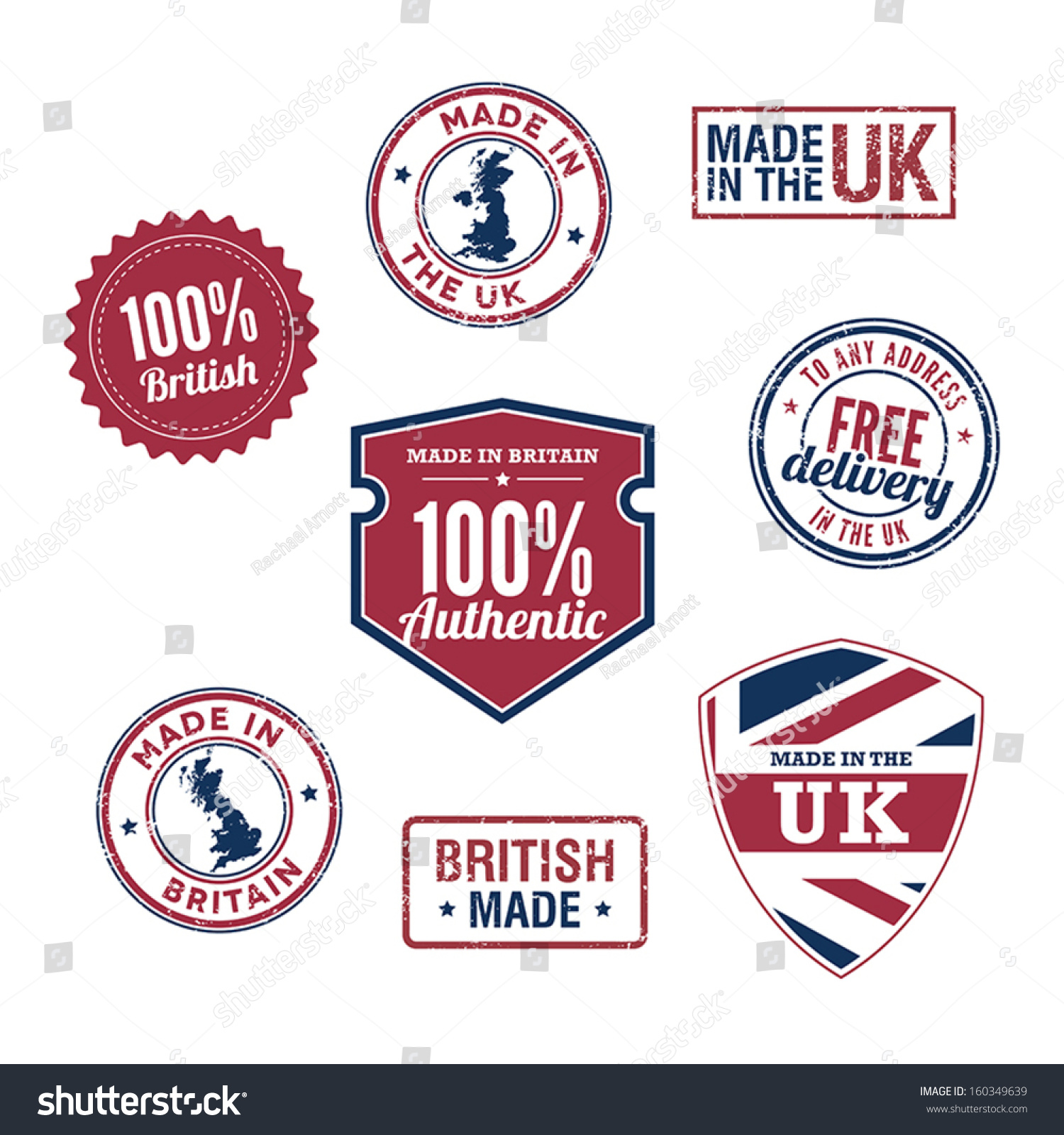 SVG of UK stamps and badges svg