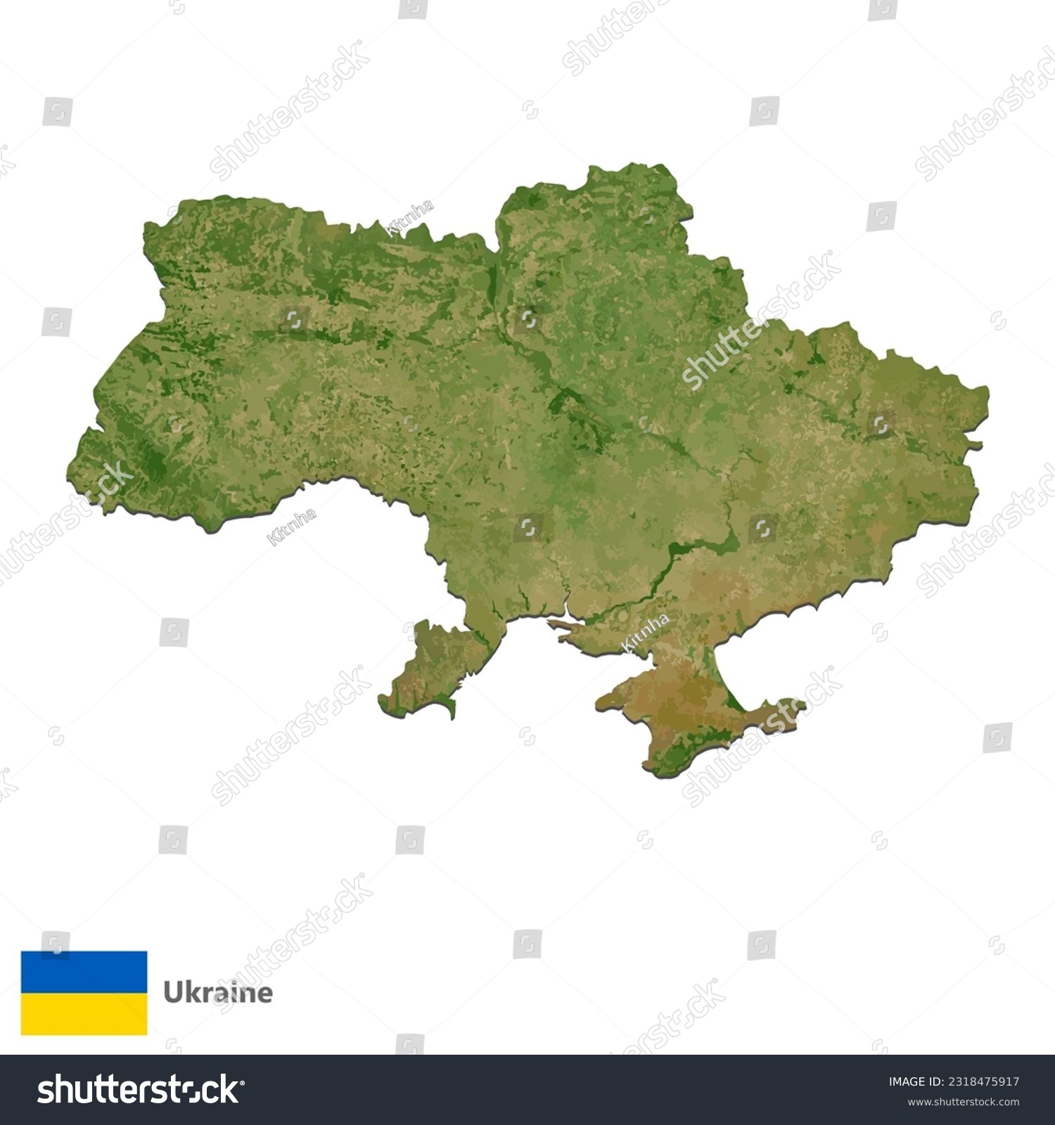SVG of Ukraine Topography Country  Map Vector svg