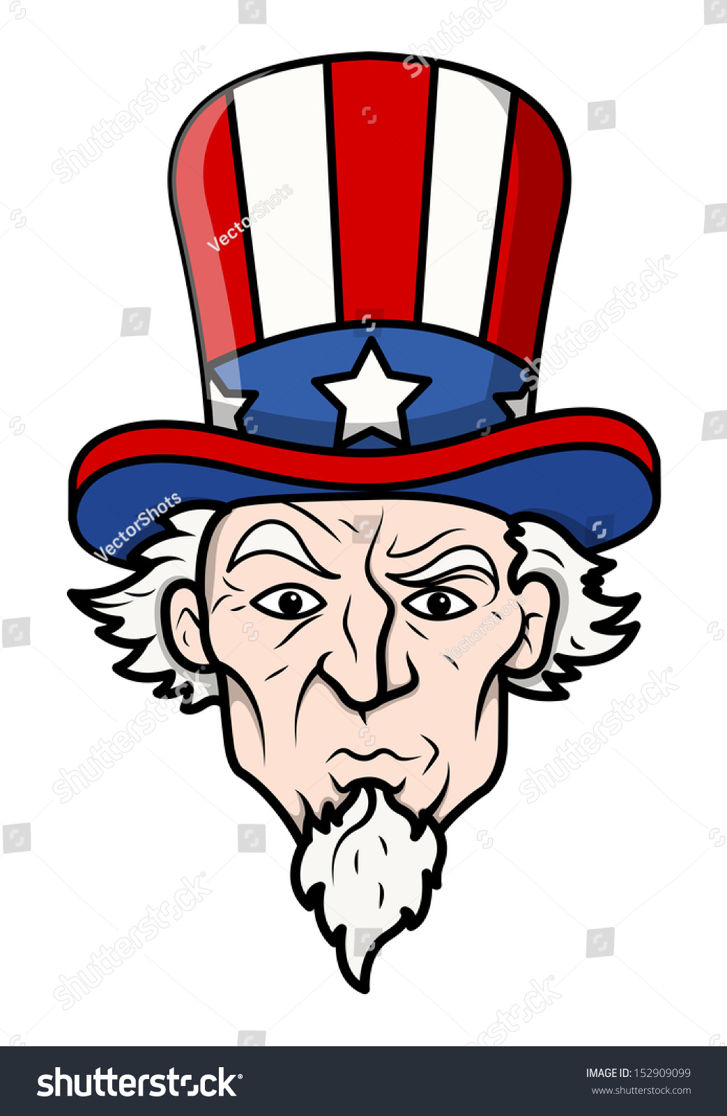 Uncle Sam Vector Illustration Stock Vector (Royalty Free) 152909099 ...