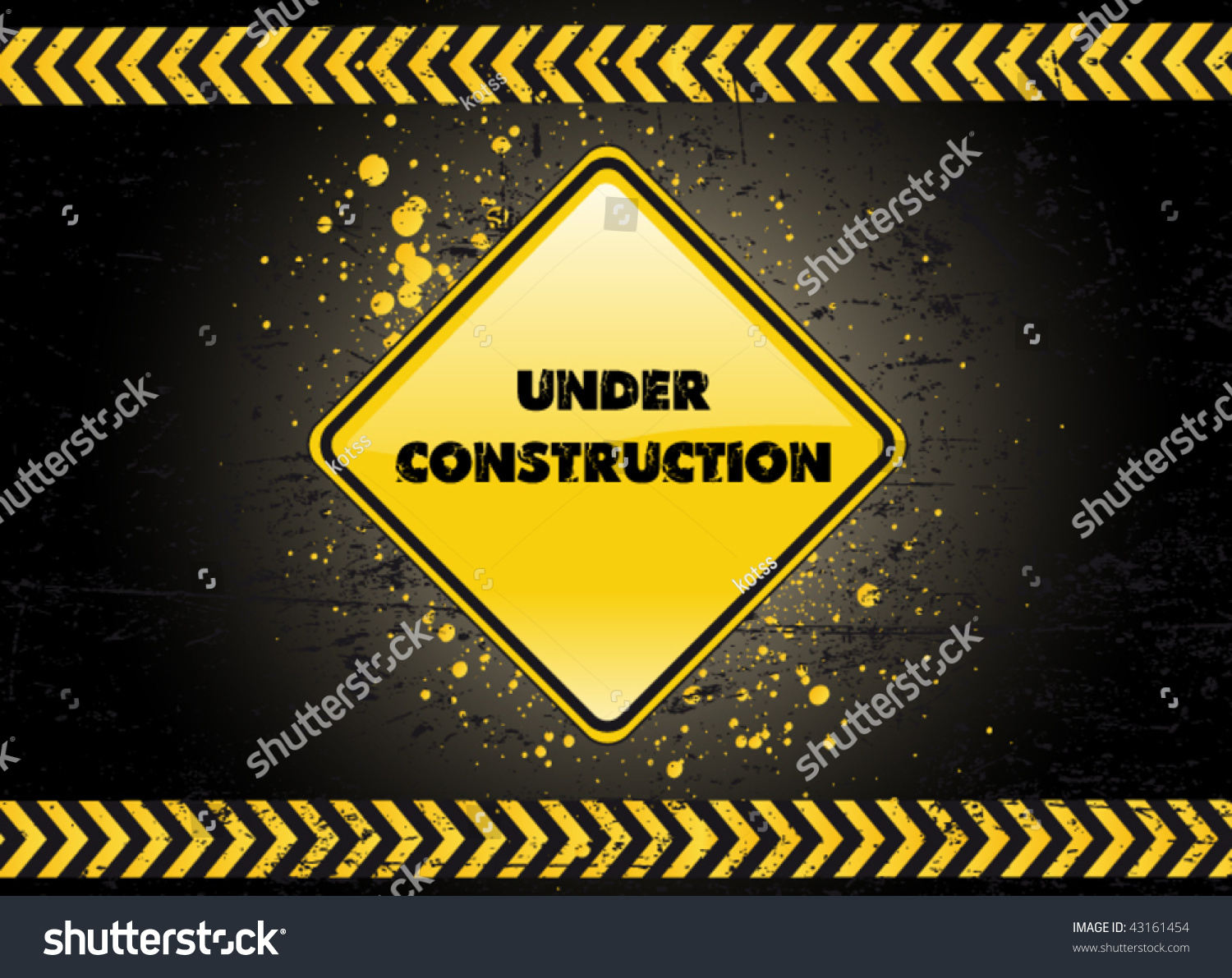 Under Construction Poster Stock Vector Illustration 43161454 : Shutterstock