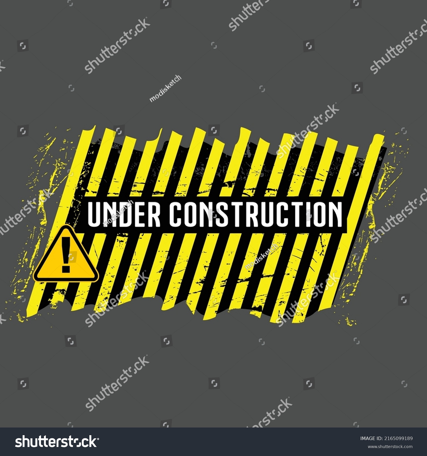 Under Construction Sign Board Background Stock Vector (Royalty Free ...