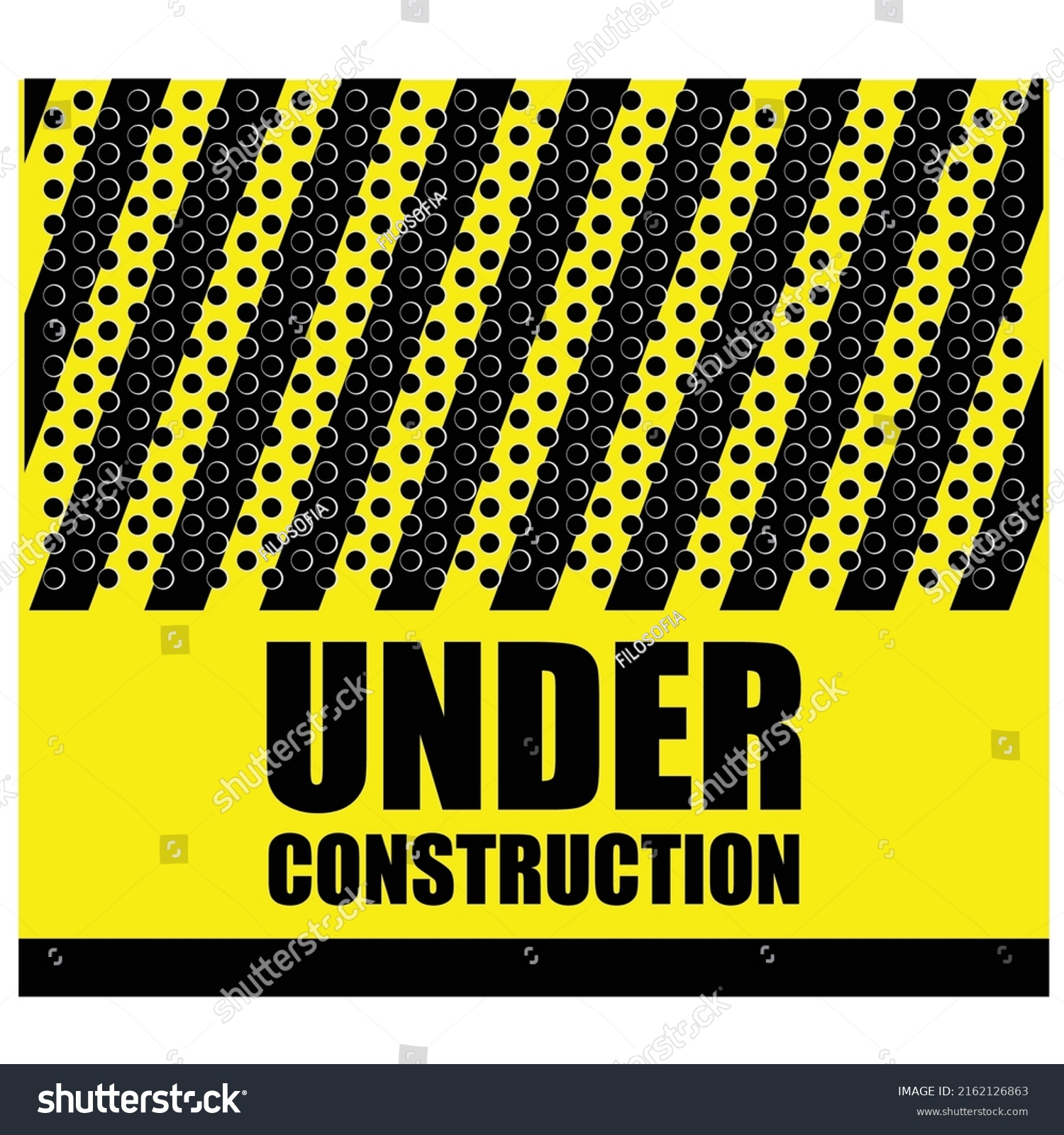 Under Construction Sign Board Vector Stock Vector (Royalty Free