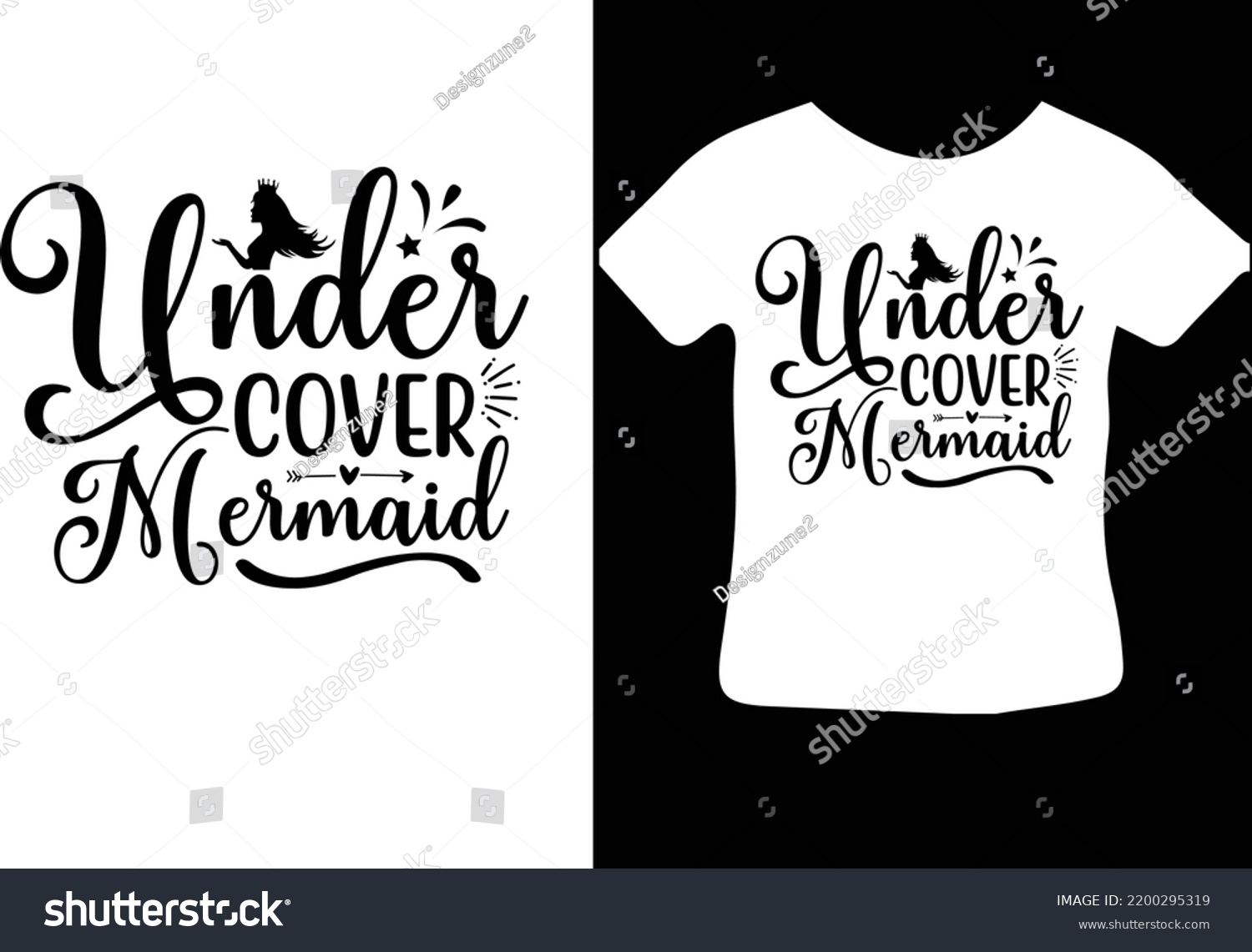 SVG of Under Cover Mermaid svg design svg