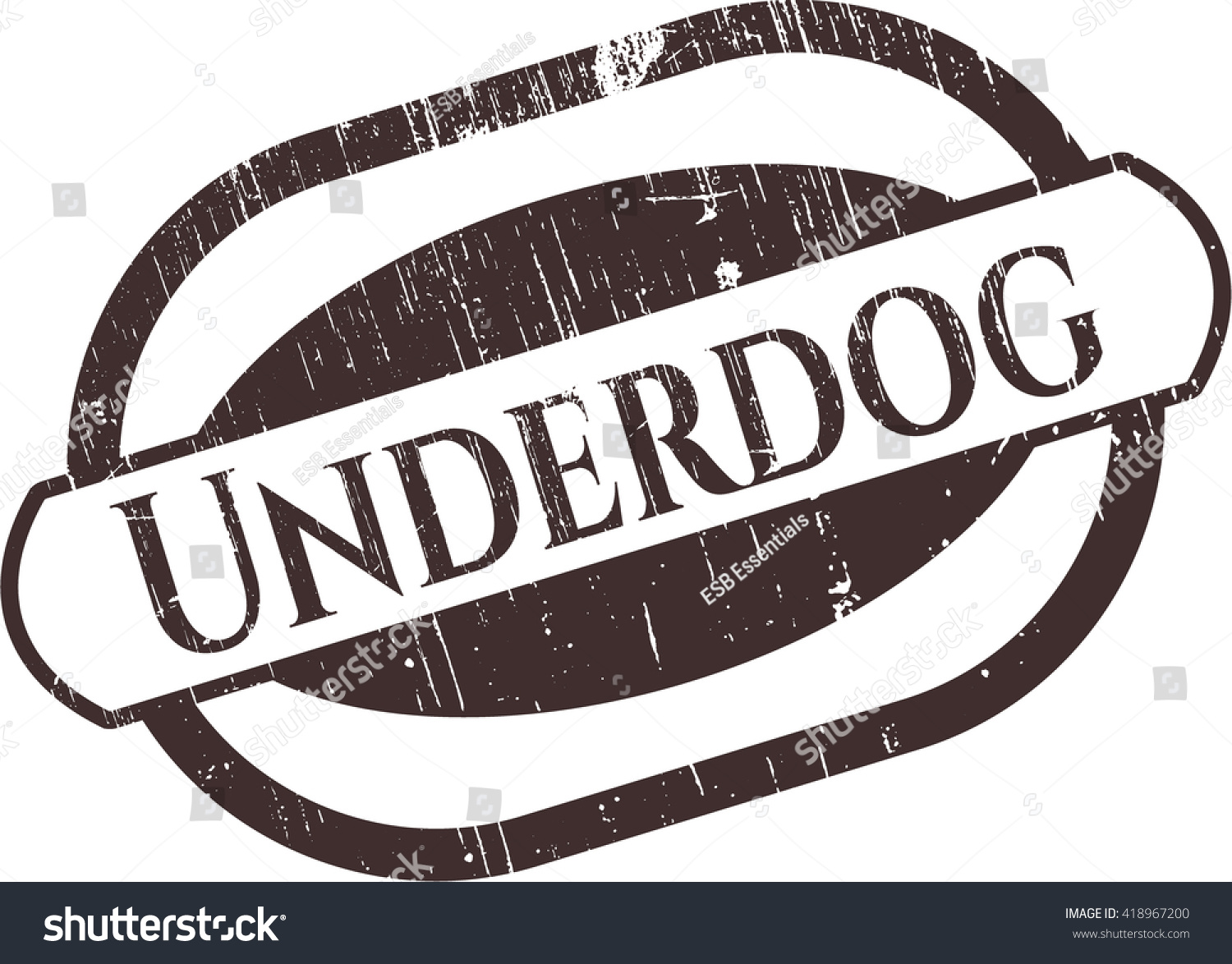 Underdog Rubber Stamp Stock Vector (Royalty Free) 418967200 | Shutterstock