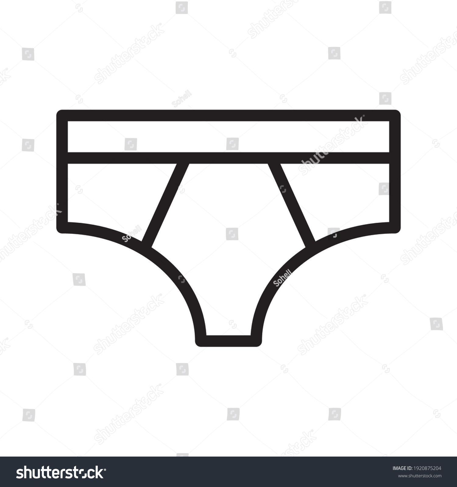 Underwear outline Images, Stock Photos &amp; Vectors | Shutterstock