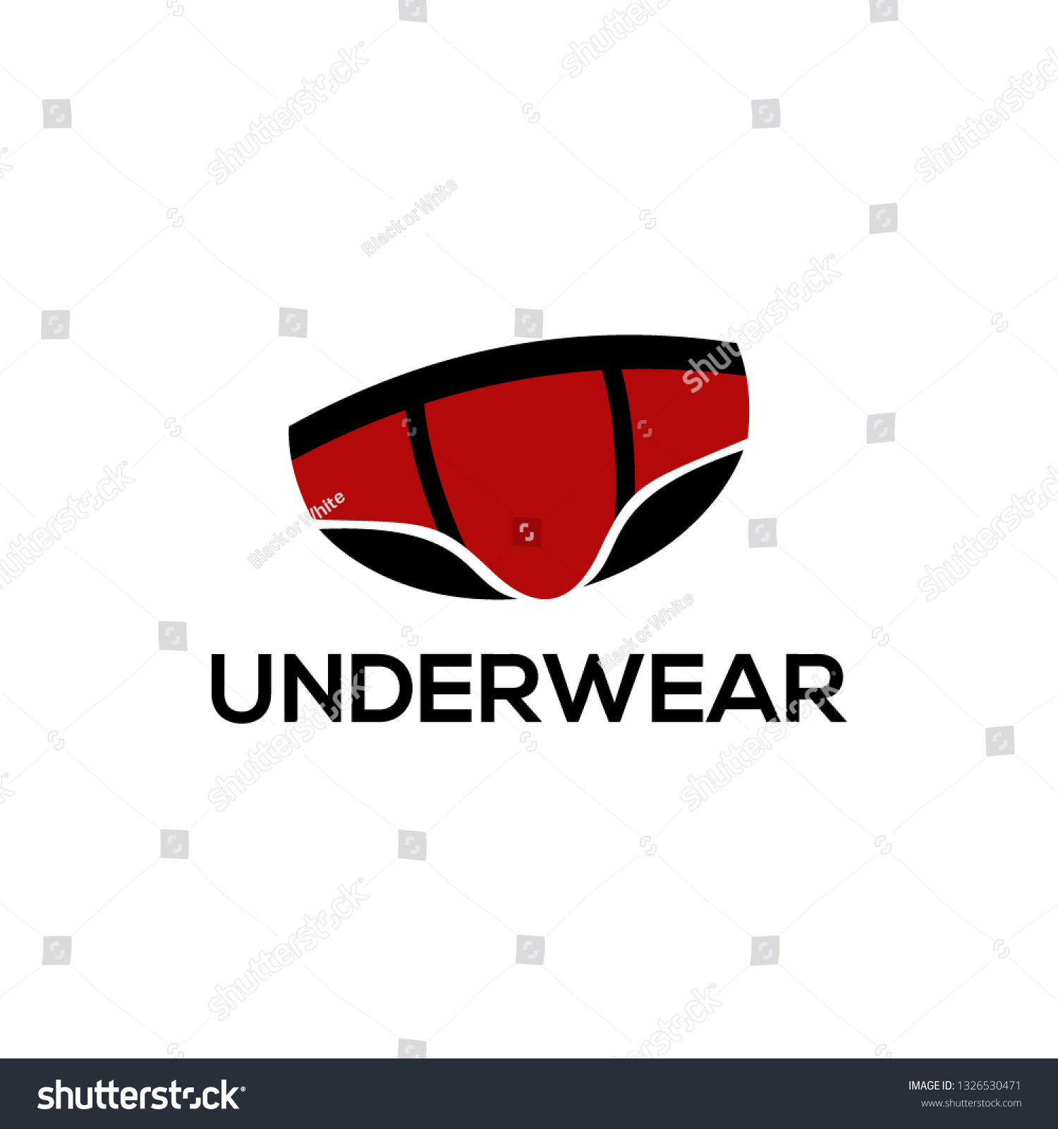 Underwear Logo Design Template Stock Vector (Royalty Free) 1326530471 ...