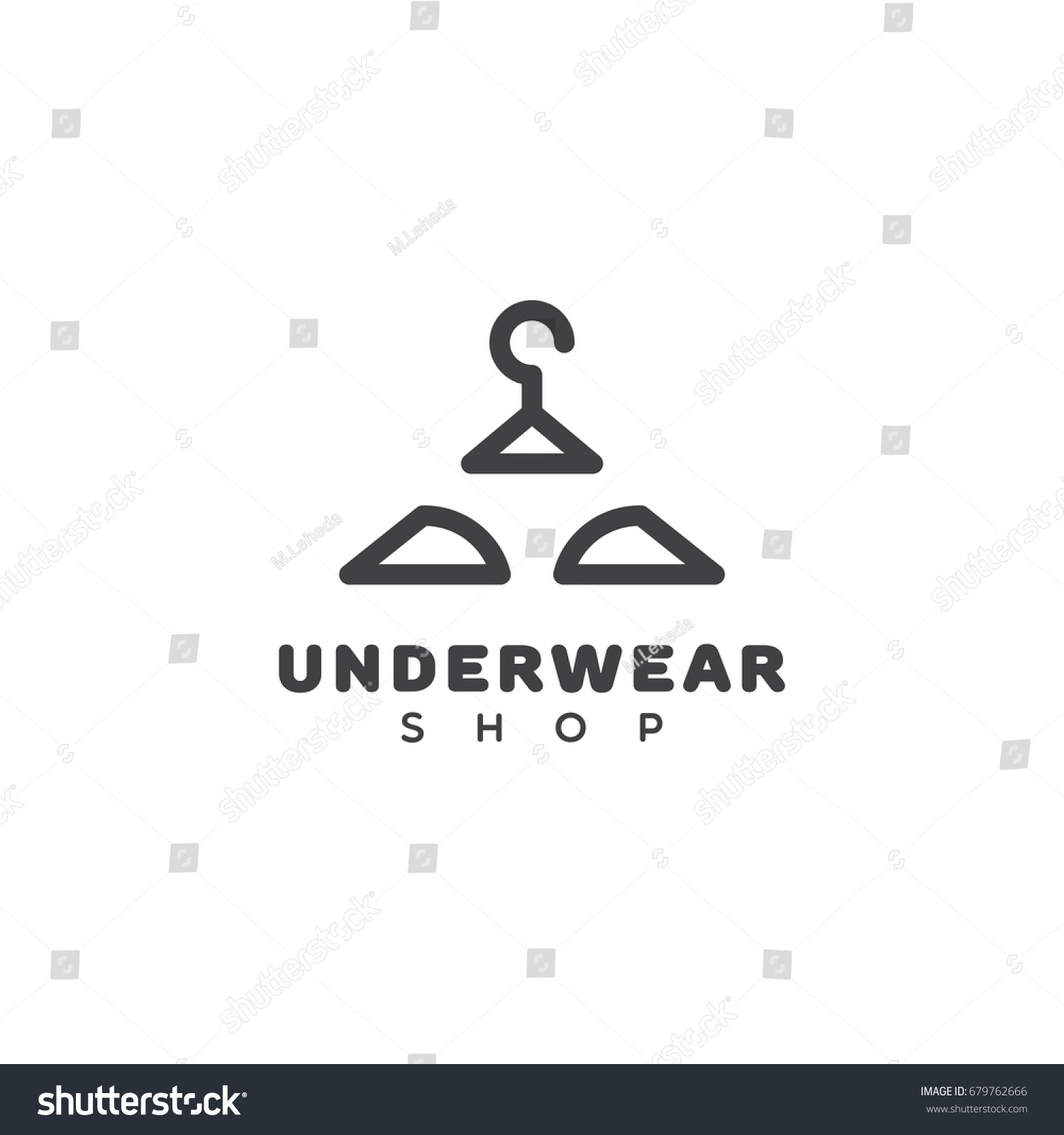 Underwear Shop Logo Template Design Vector Stock Vector (Royalty Free ...