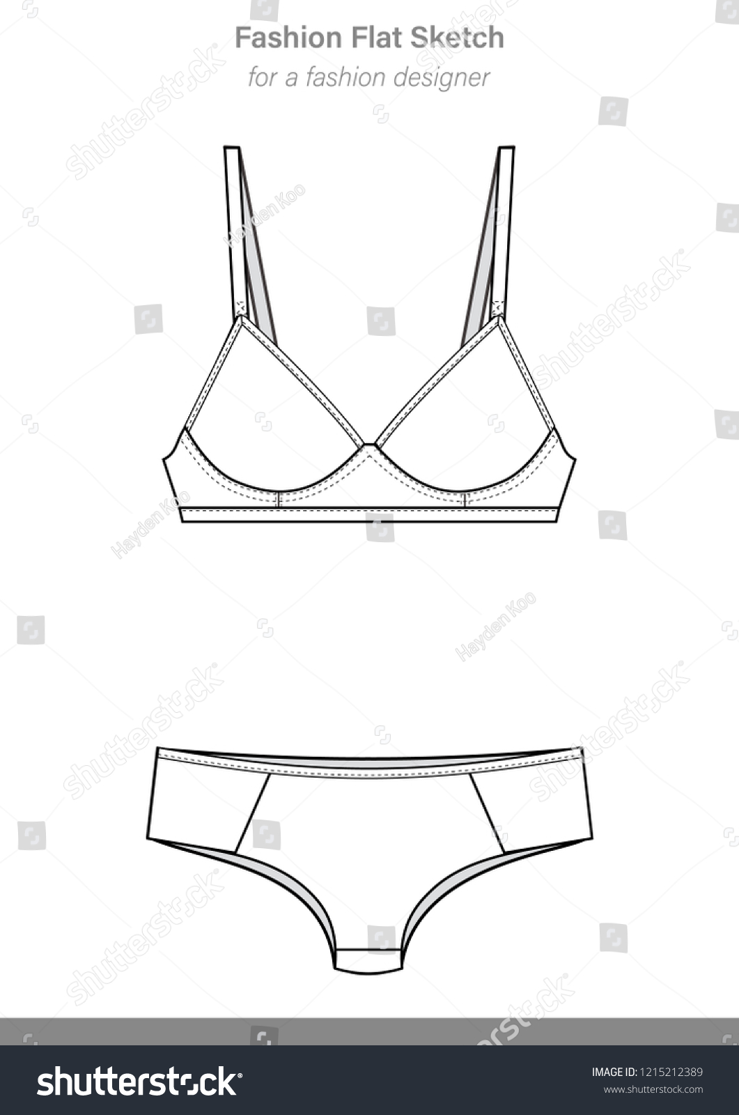 Underwear Vector Images Illustrator Template Stock Vector (Royalty Free ...