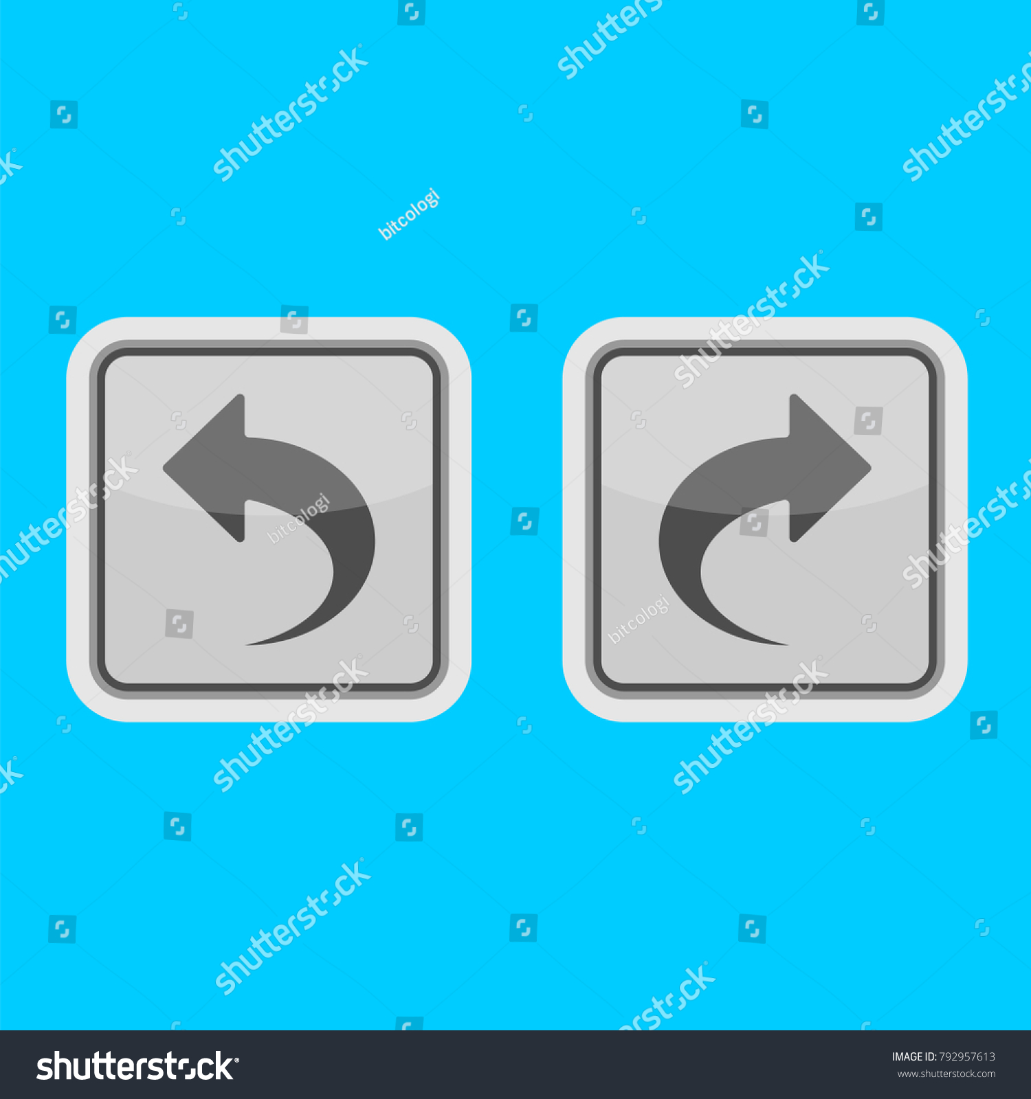 Undo Redo Icon Stock Vector (Royalty Free) 792957613 | Shutterstock