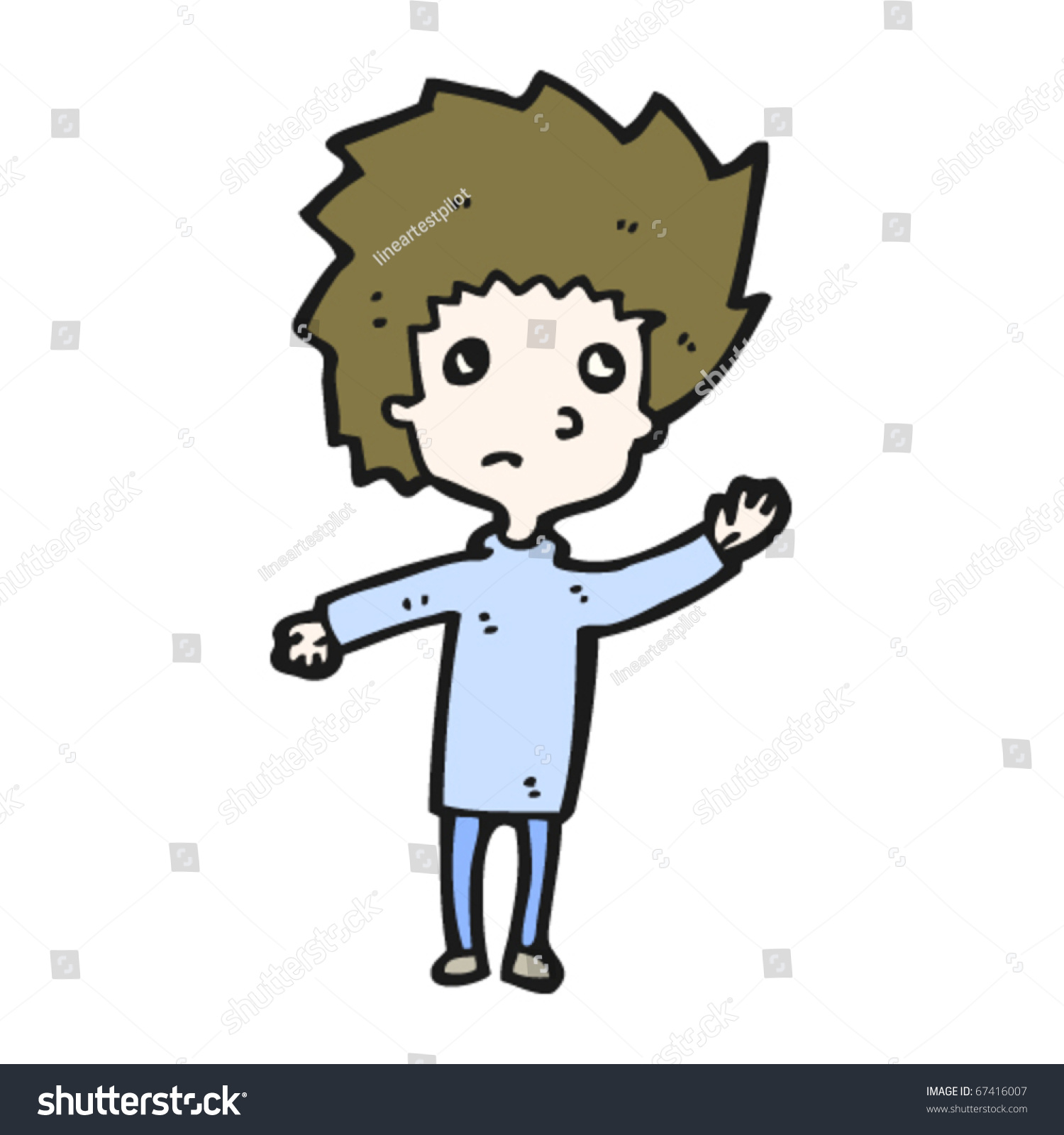 Unhappy Man Cartoon Stock Vector Illustration 67416007 : Shutterstock