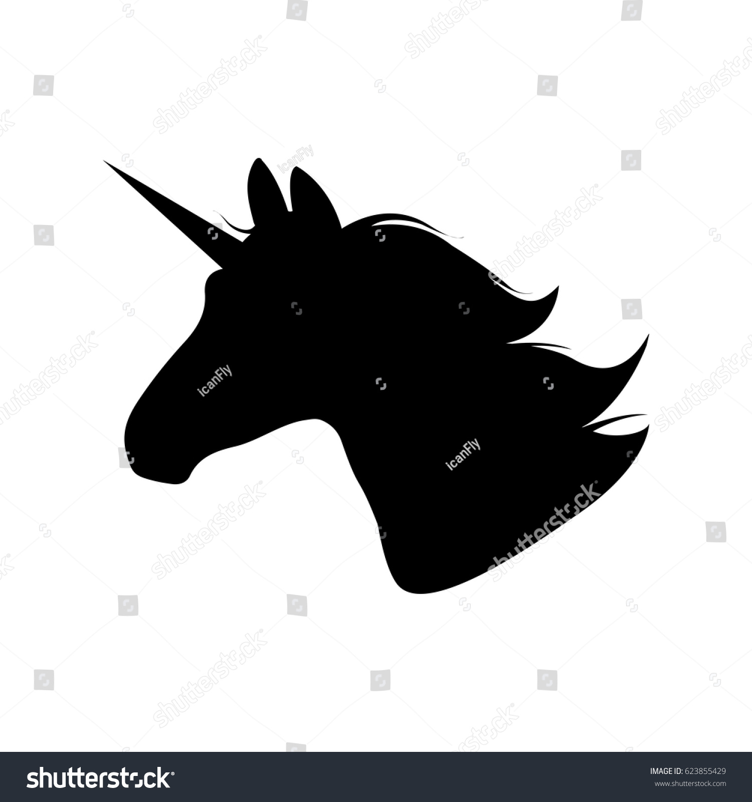 Free Free Unicorn Head Silhouette Svg 571 SVG PNG EPS DXF File