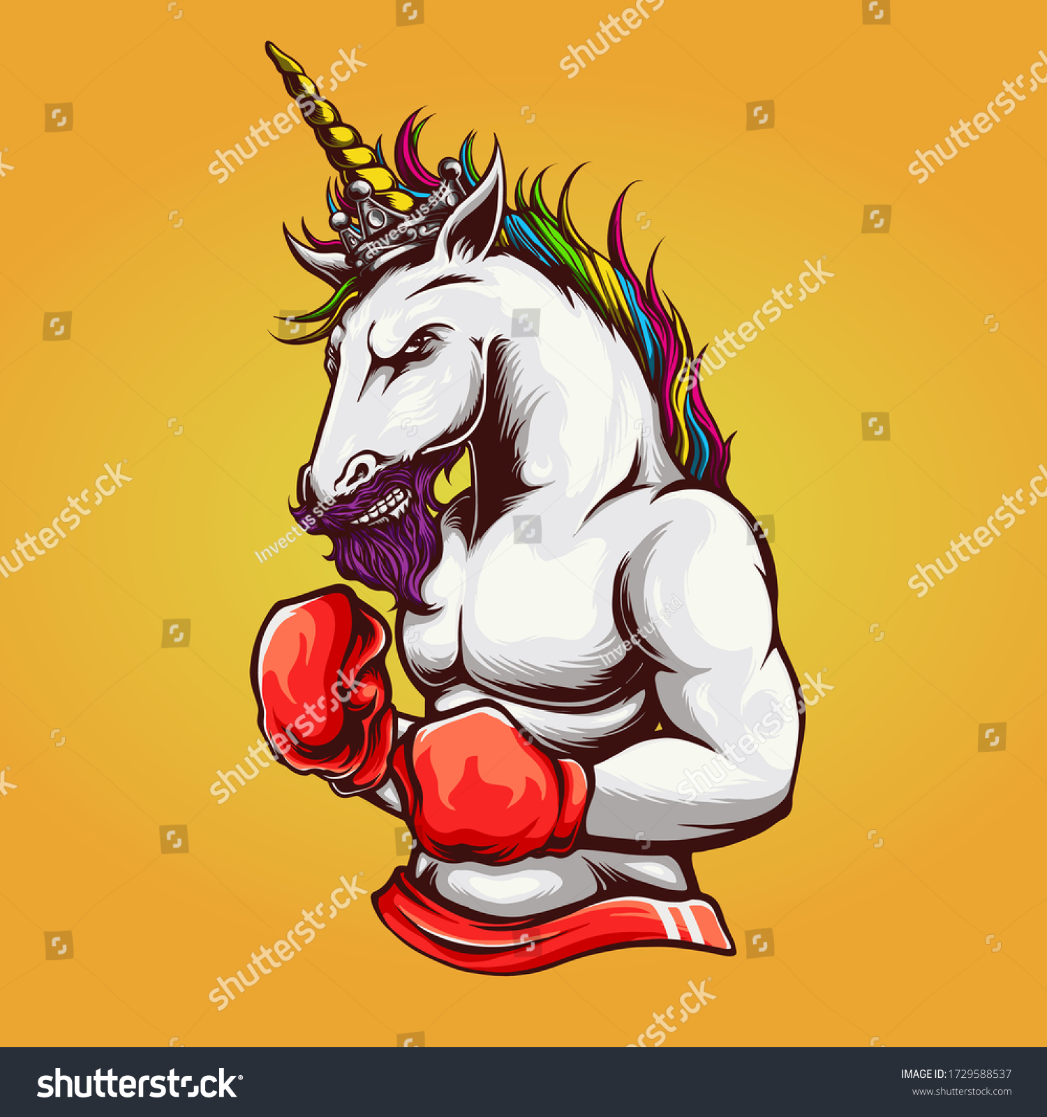SVG of Unicorn Illustration perfect for tshirt design or clothing brand / apparel svg
