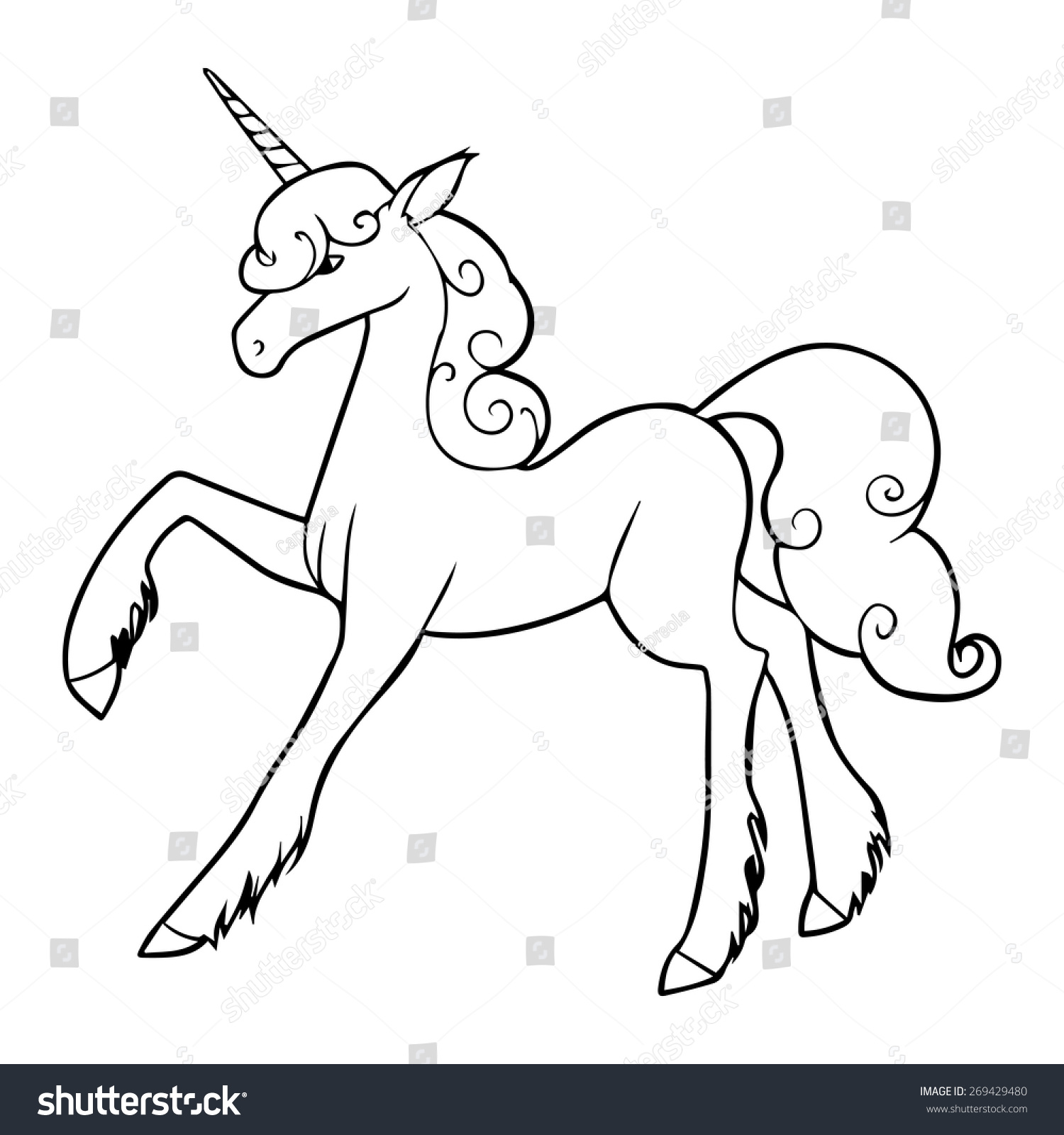 Unicorn Outline - Bing images