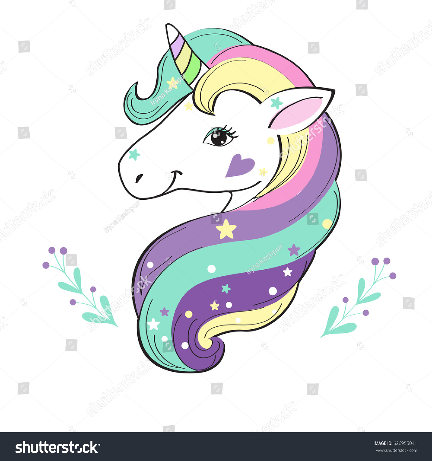 Unicorn Pop Art Stock Vector (Royalty Free) 626955041 | Shutterstock