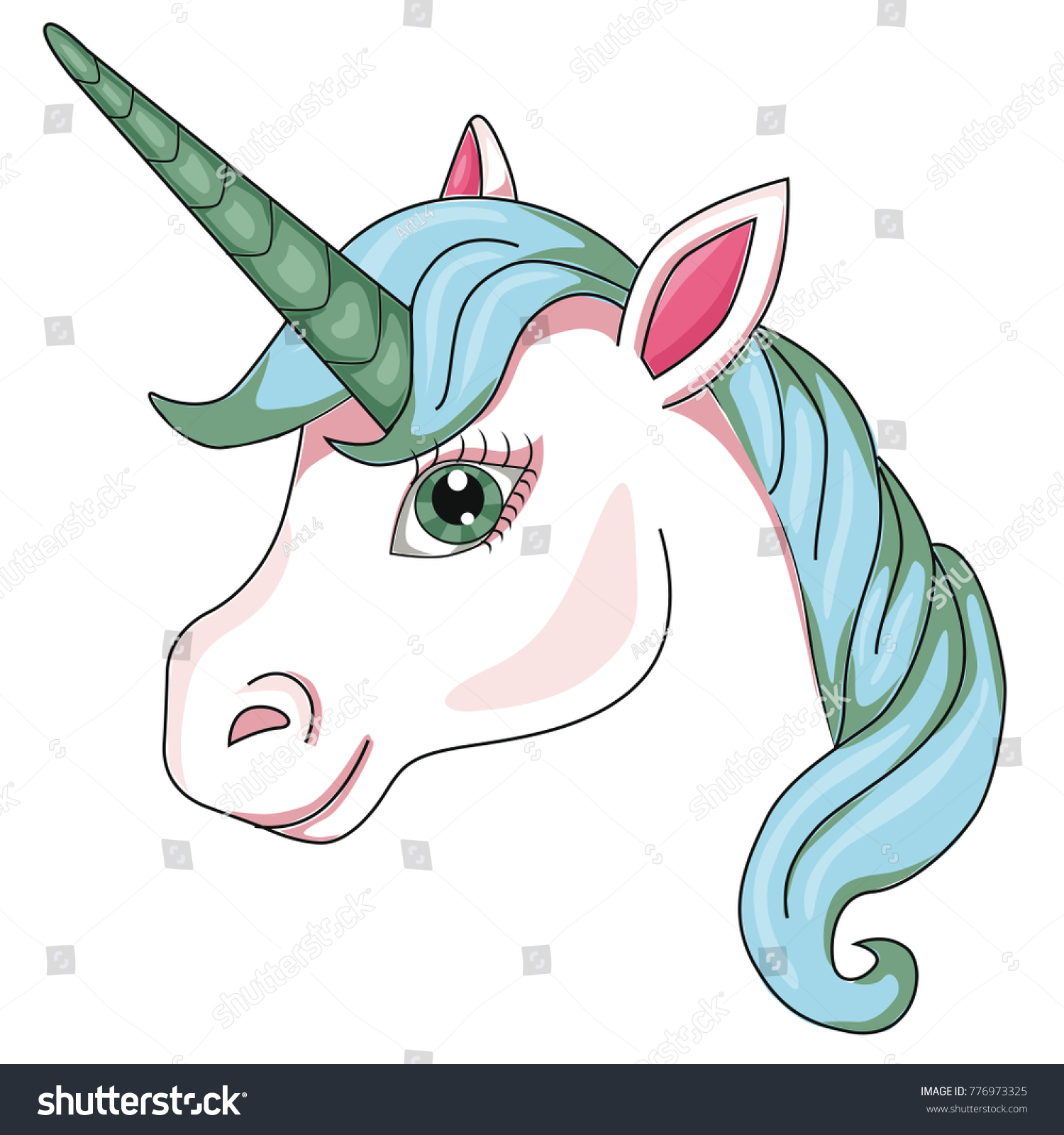 unicorn style head