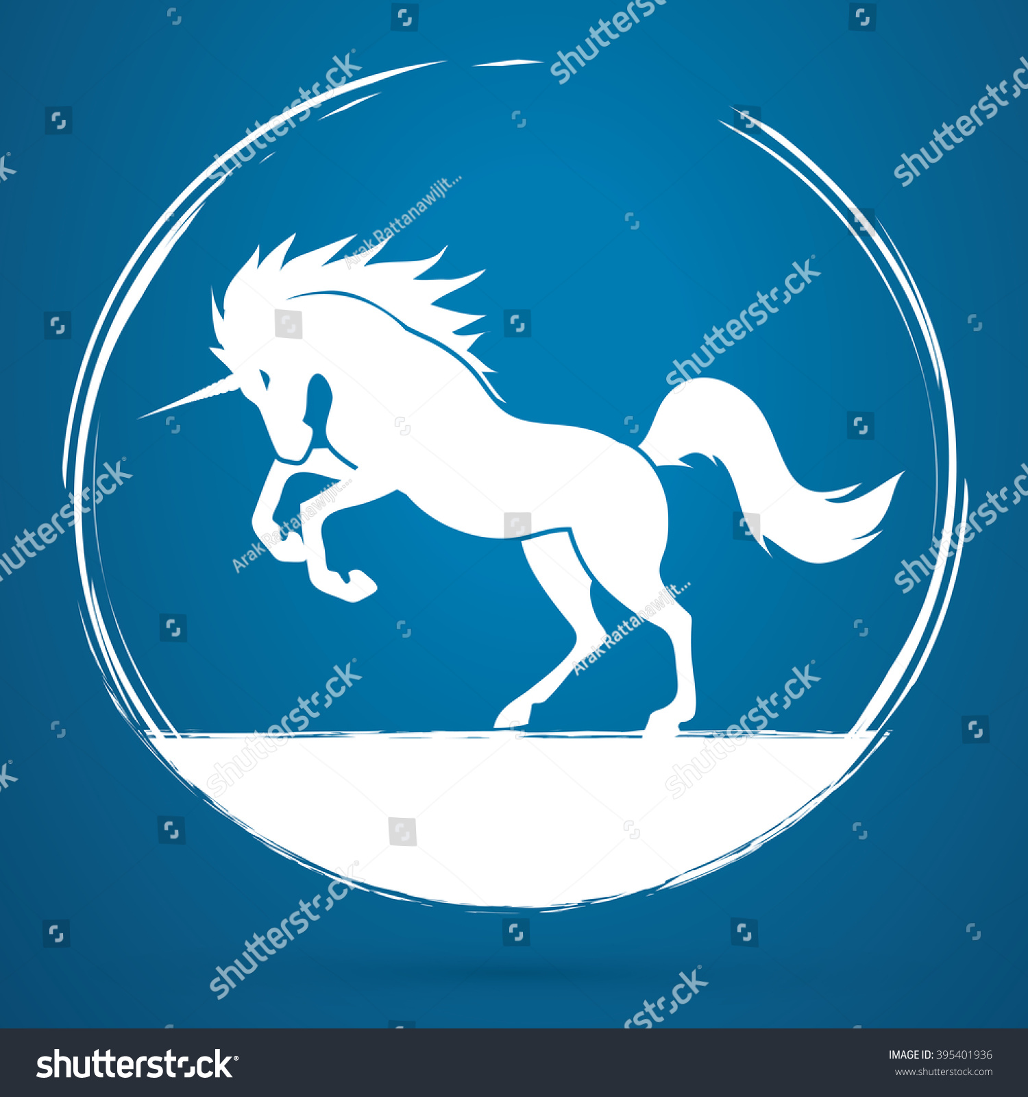 SVG of Unicorn silhouette graphic vector. svg
